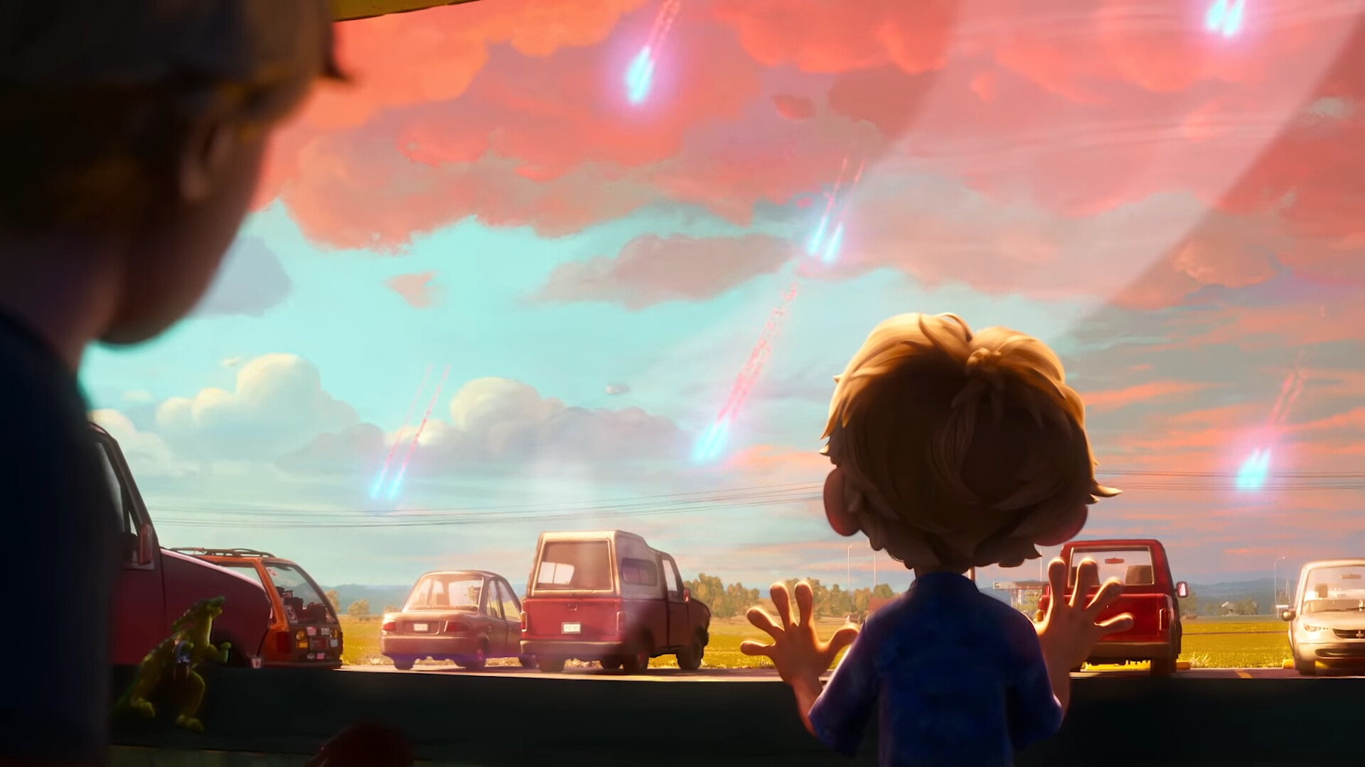 Falling robots, The Mitchells vs. the Machines Wallpaper, 1920x1080 Full HD Desktop