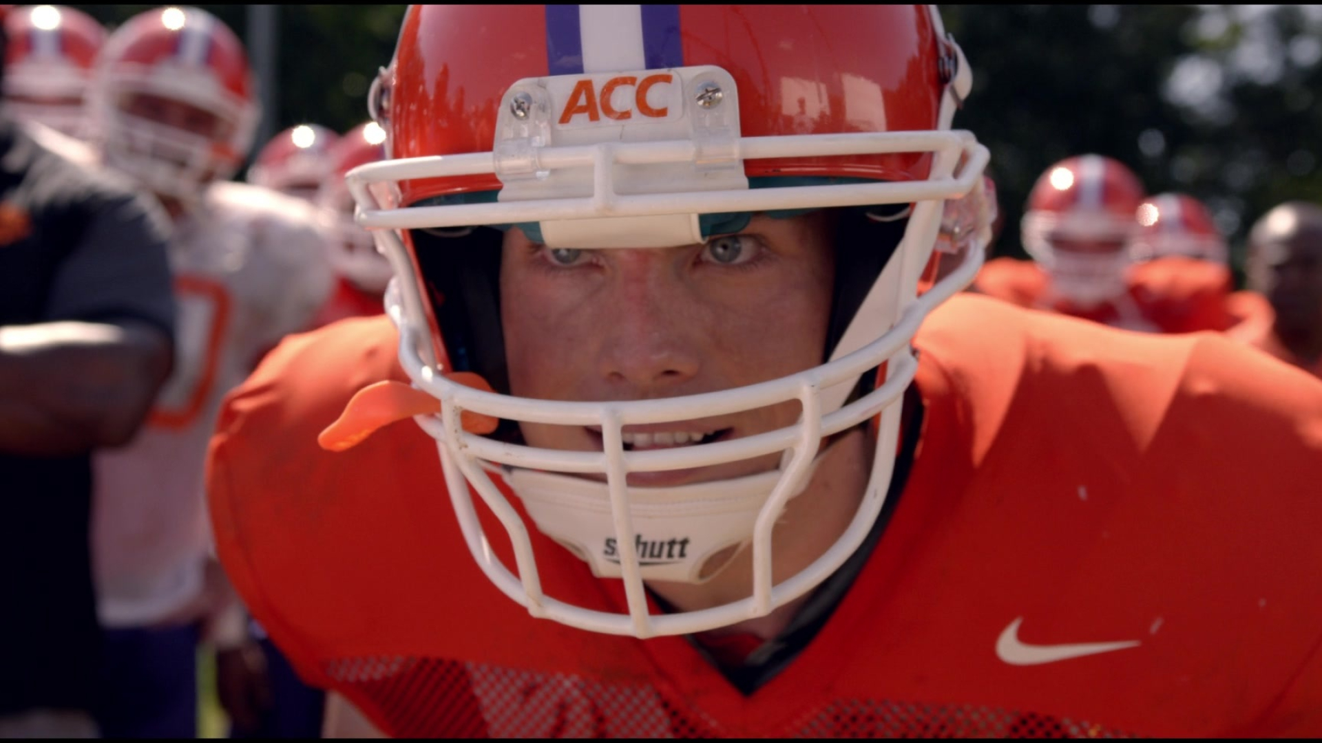 Safety film, Miles Burris as Keller, Schutt football helmet, 1920x1080 Full HD Desktop