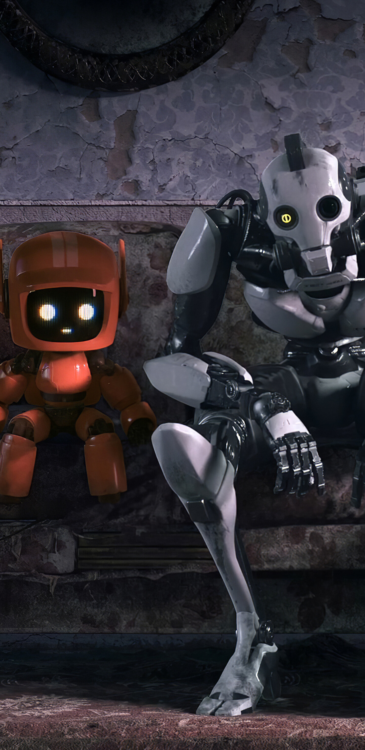 K-VRC and XBOT 4000, Love, Death & Robots Wallpaper, 1440x2960 HD Phone