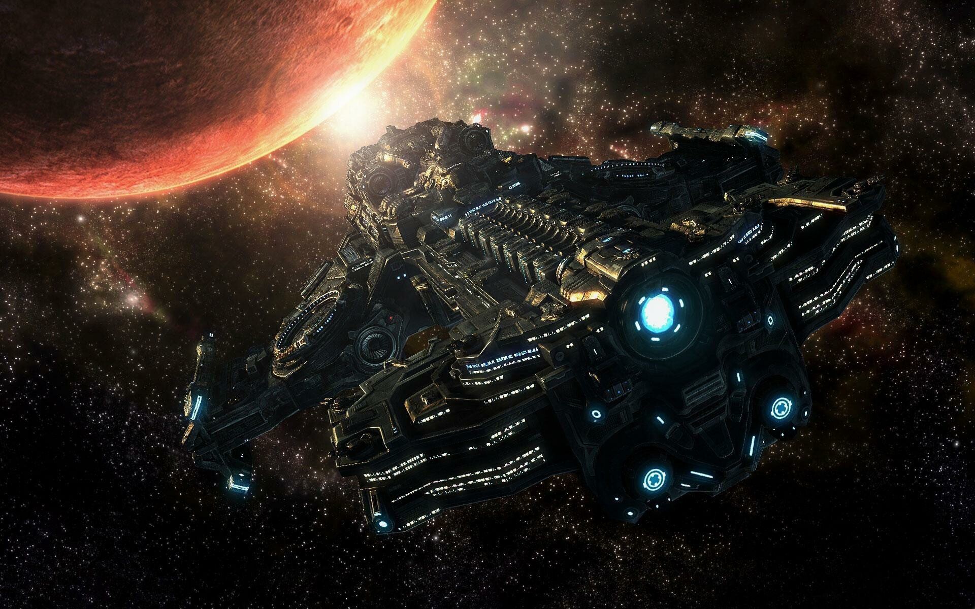 Starcraft II, Spaceship Wallpaper, 1920x1200 HD Desktop