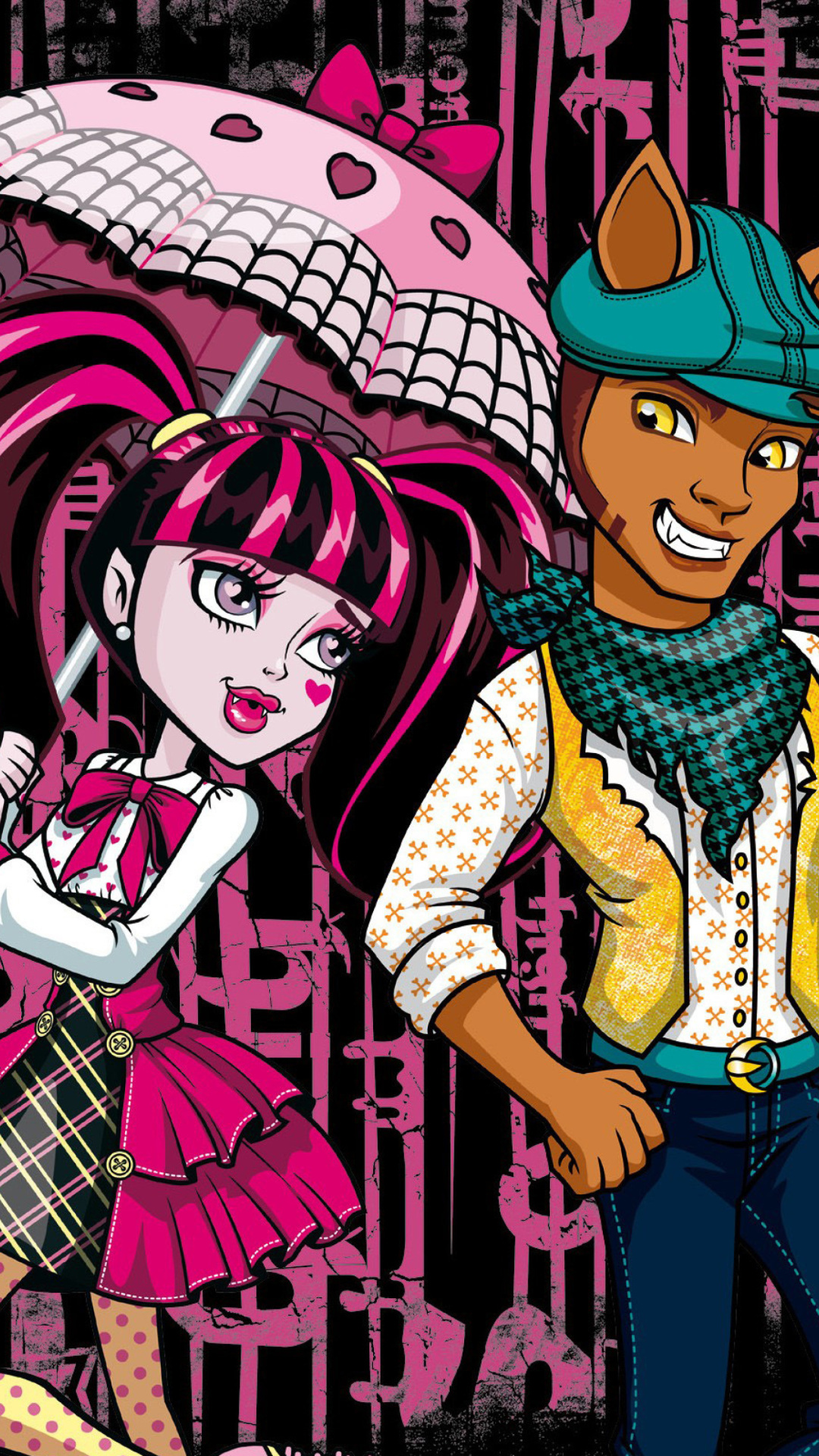 Monster High wallpaper, Unique characters, Captivating imagery, Enigmatic allure, 1080x1920 Full HD Phone