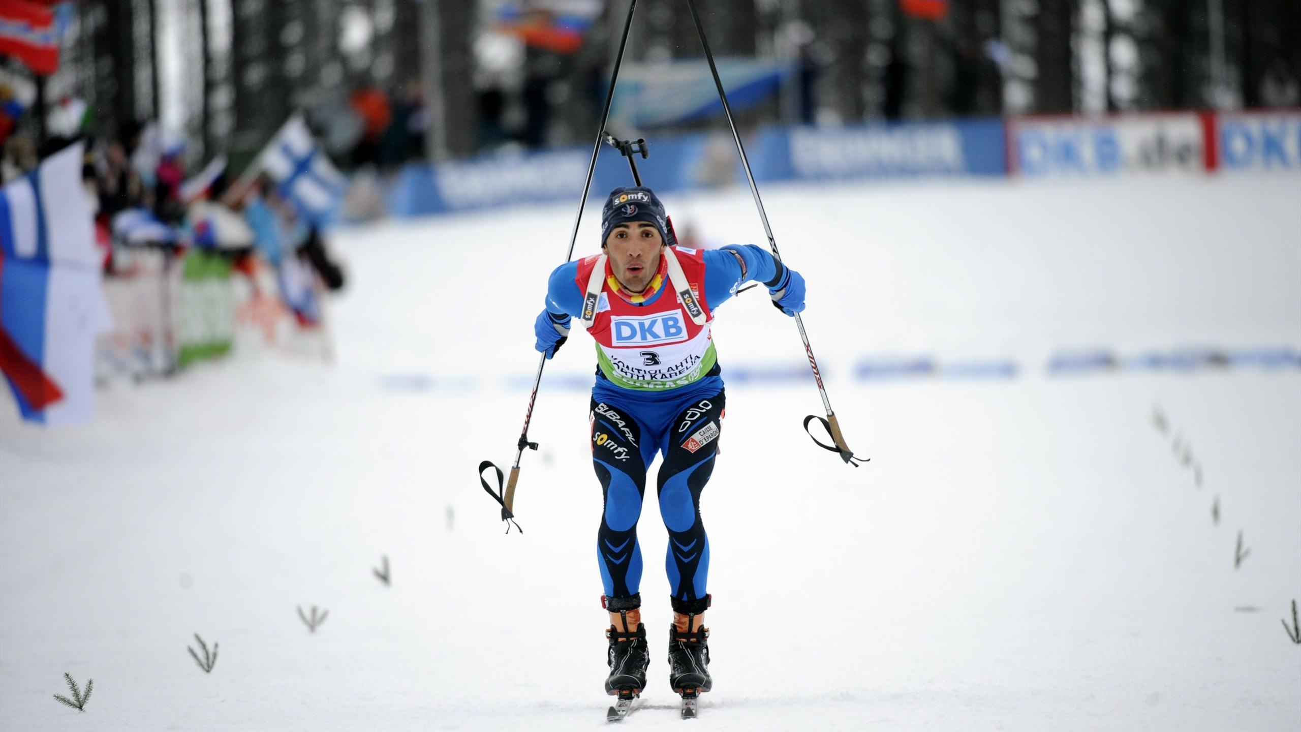 Martin Fourcade, Biathlon Kontiolahti, Retirement, Pursuit, 2560x1440 HD Desktop