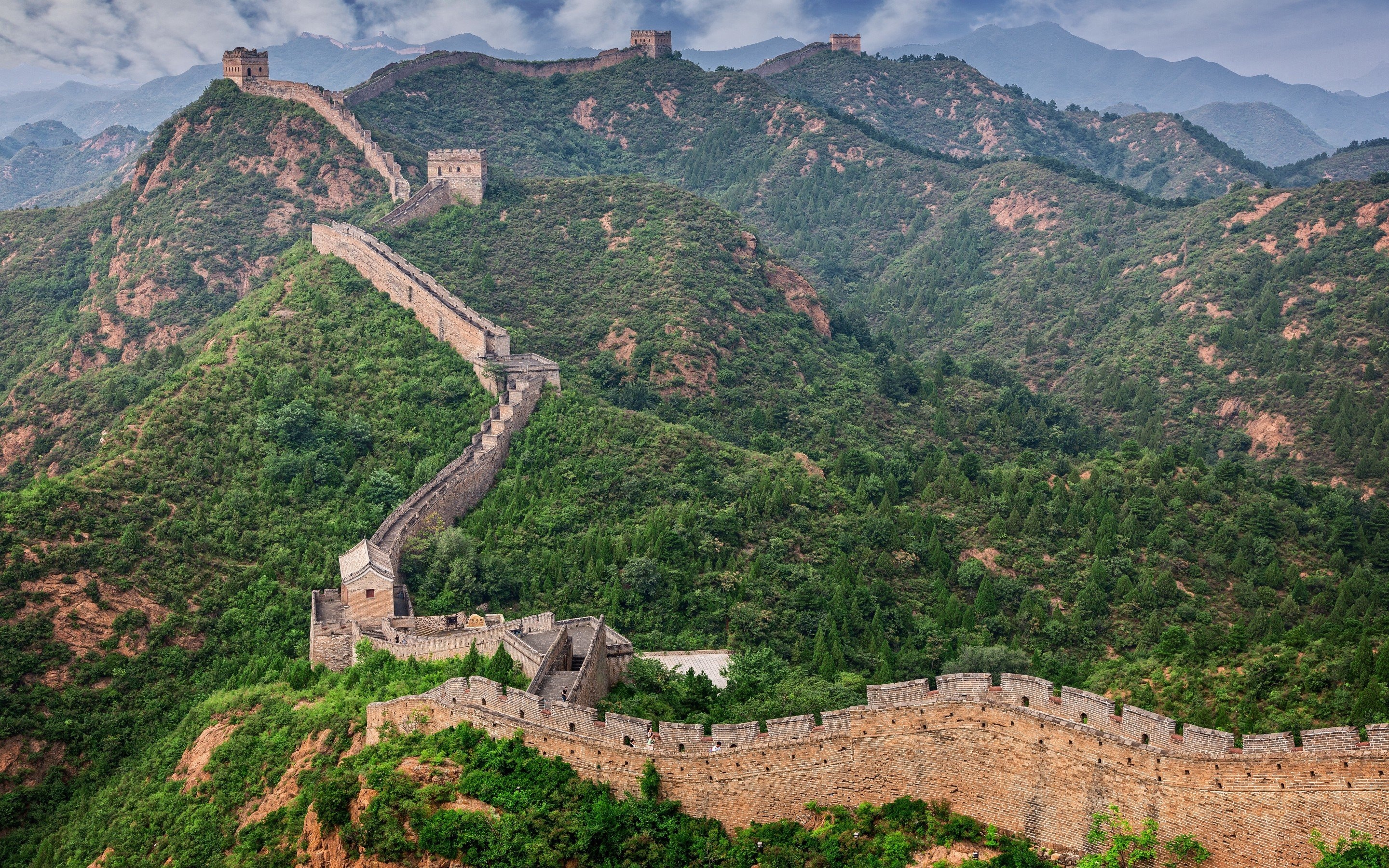 Panoramic wallpapers, Great Wall views, Ryan Walker's collection, Stunning landscapes, 2880x1800 HD Desktop