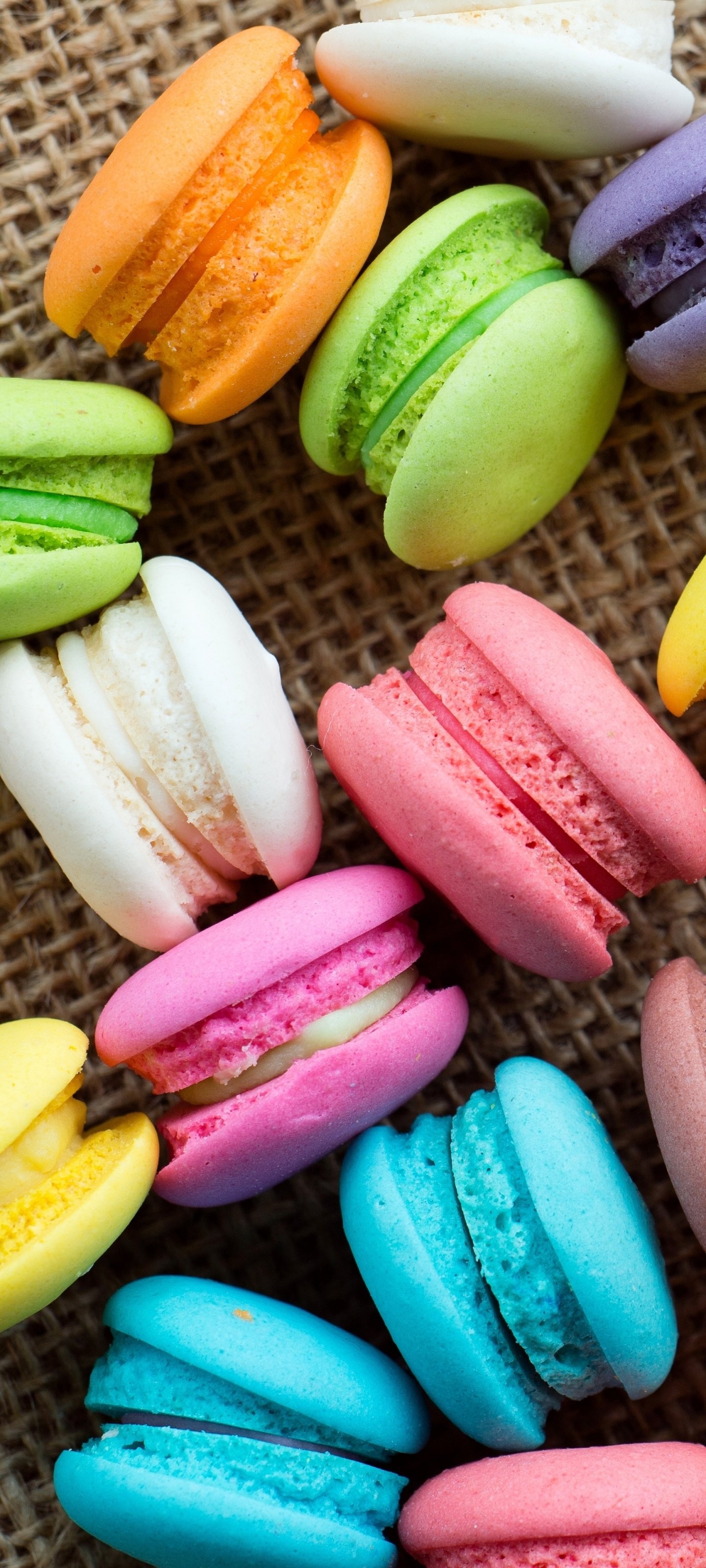 Food and macaron fusion, Elegant and aromatic, Sweet indulgence, Delectable and delightful, 1440x3200 HD Phone