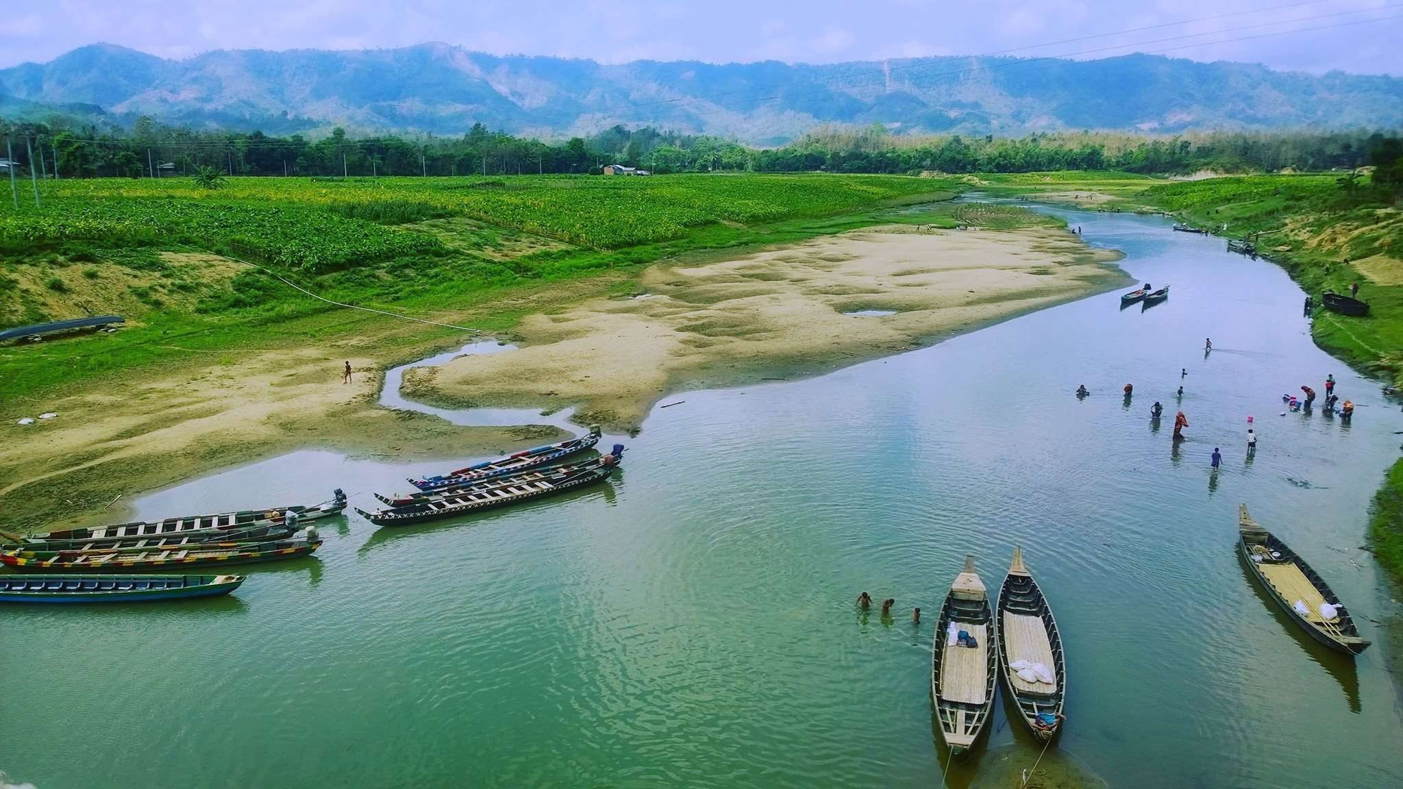 Agricultural machines, Green rivers, Evergreen wallpapers, Bangladesh nature, 2050x1160 HD Desktop