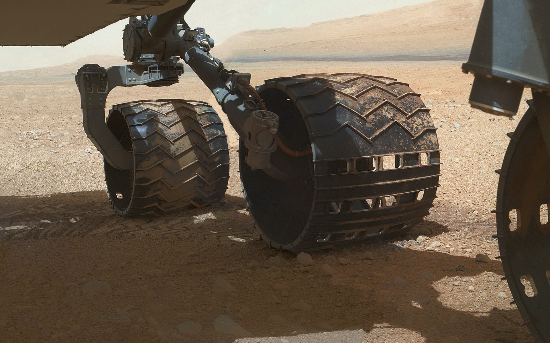 Wheels, Mars Curiosity Rover Wallpaper, 1920x1200 HD Desktop