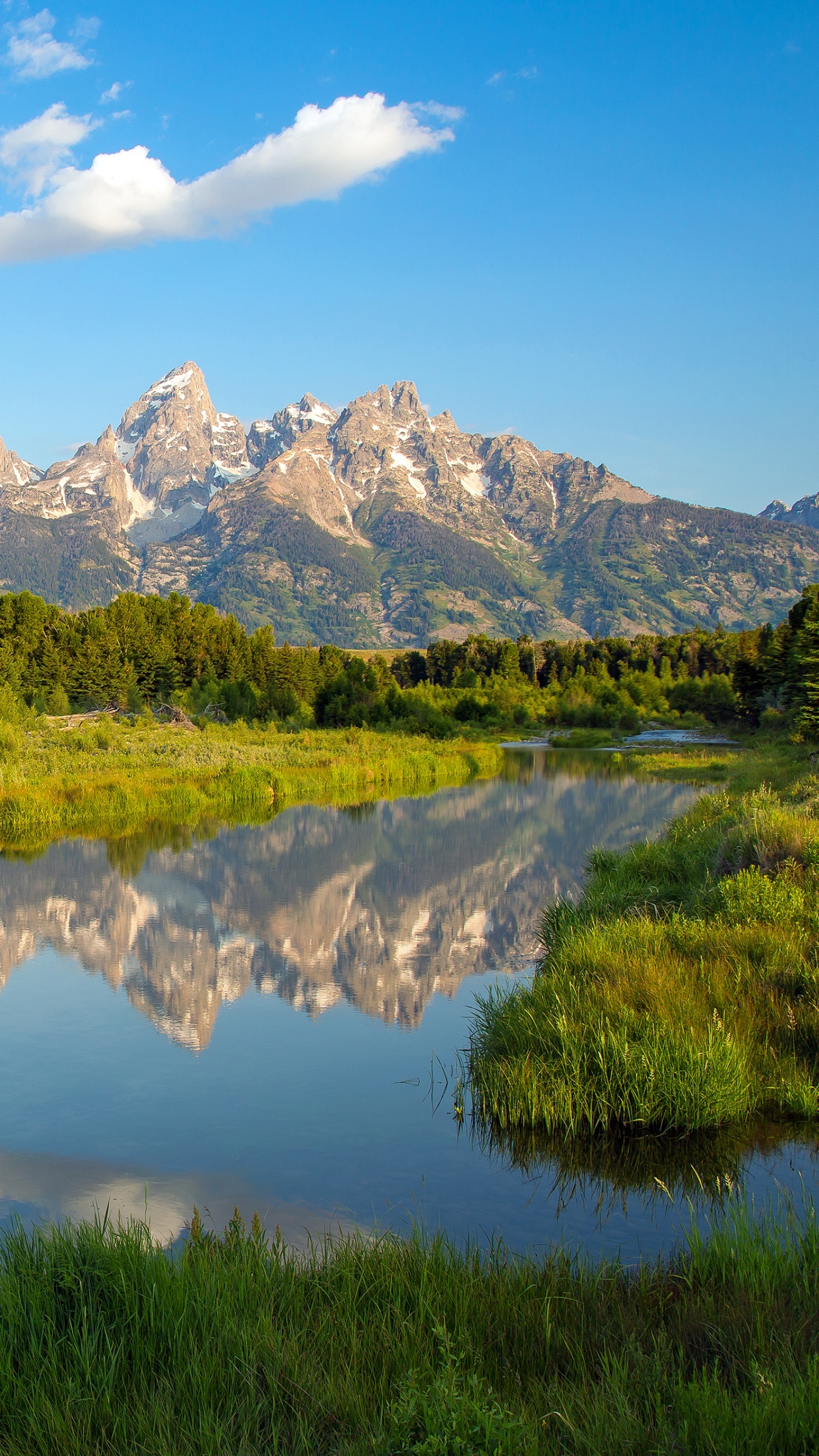 Wyoming Travels, USA national parks, Majestic Tetons, Scenic nature, 1440x2560 HD Phone