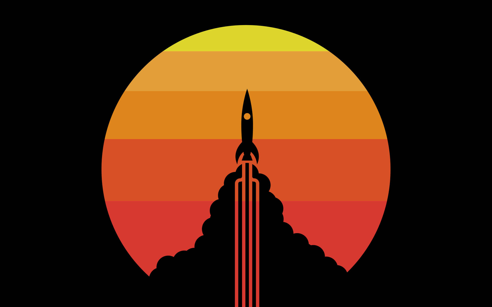 Rocket launch, Simple Wallpaper, 1920x1200 HD Desktop