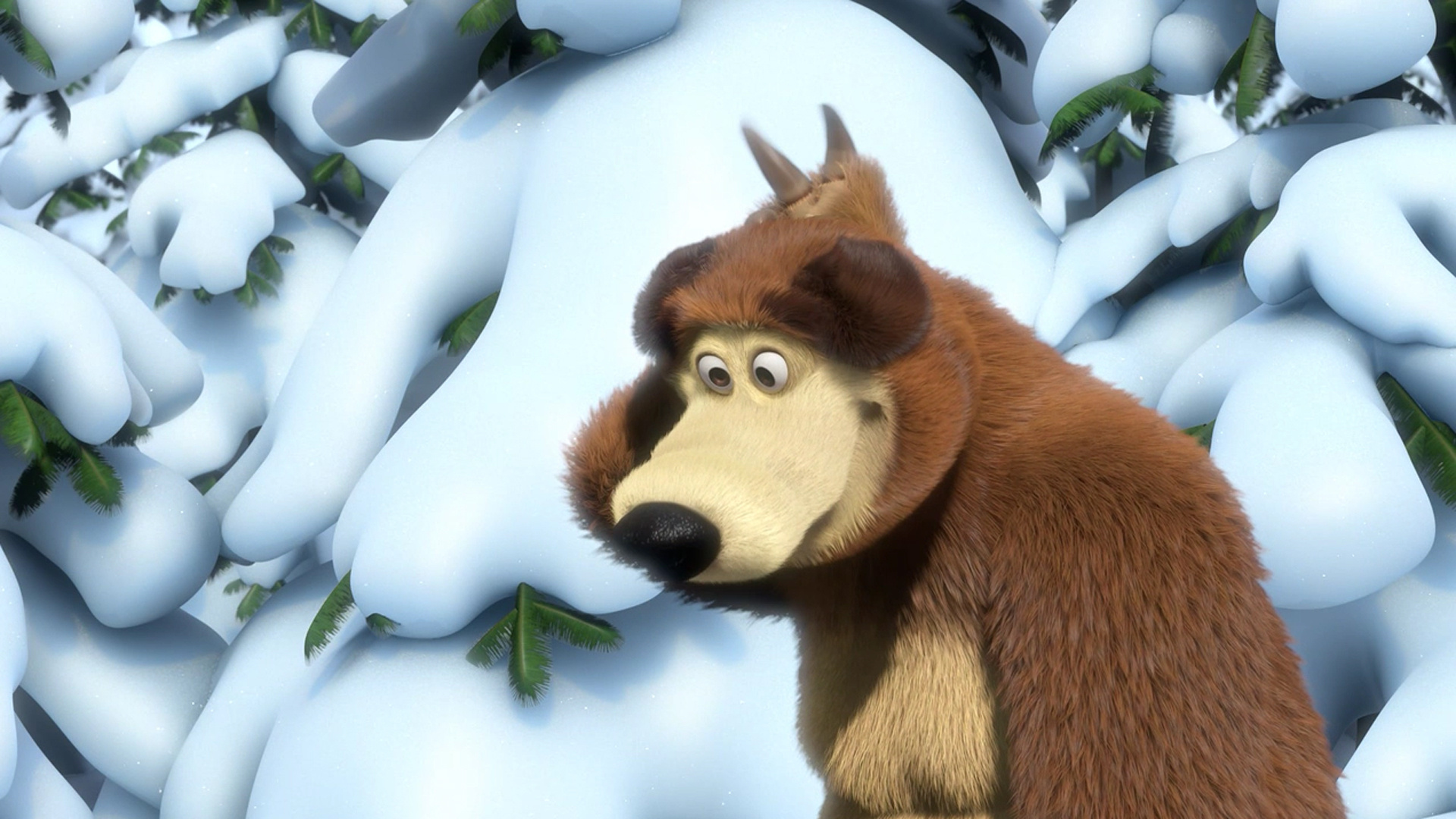 S01E06, Masha and the Bear Wallpaper, 1920x1080 Full HD Desktop
