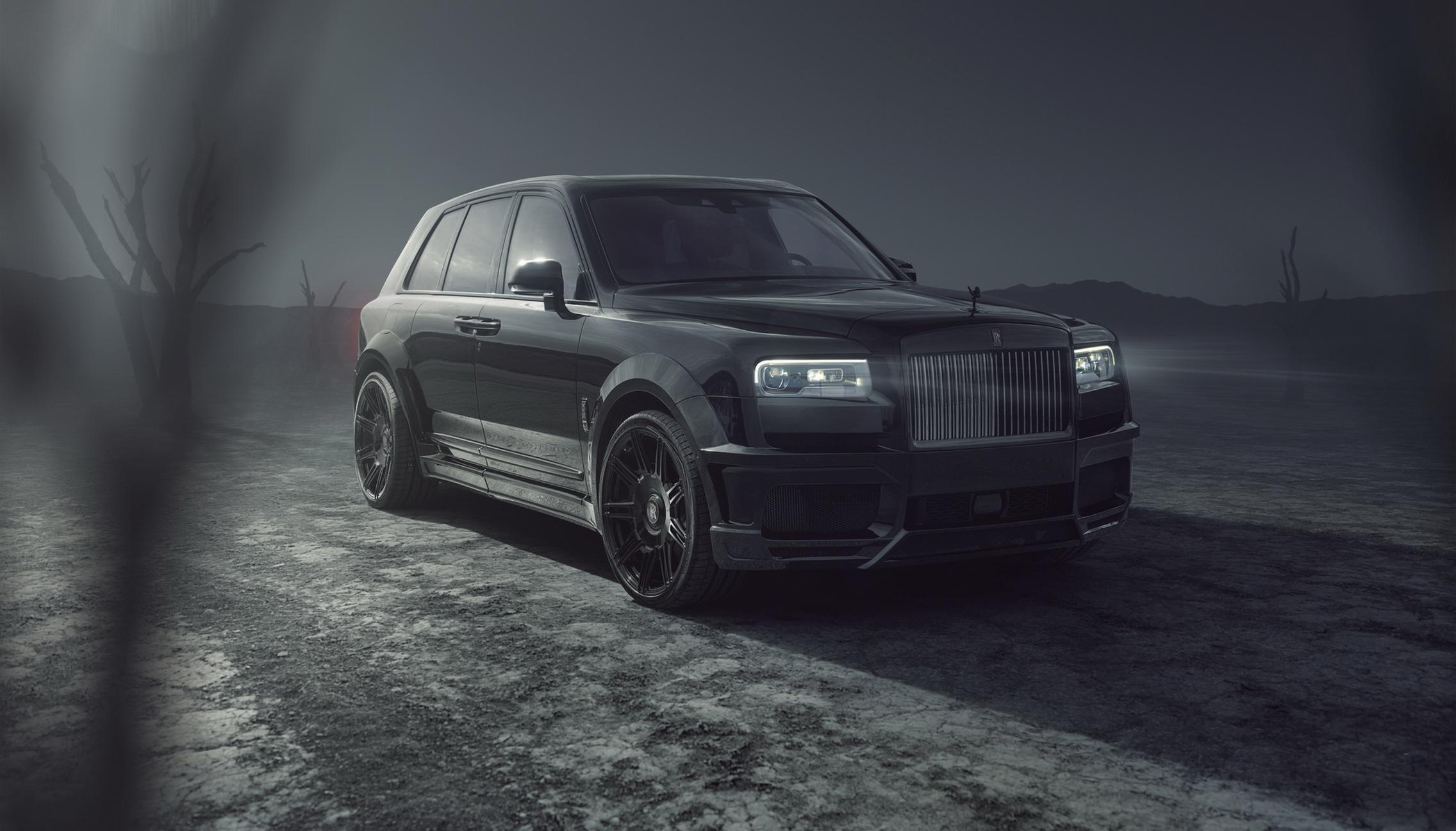 Rolls-Royce Cullinan, Black badge, Wider hips, Spofec tuning, 2280x1300 HD Desktop