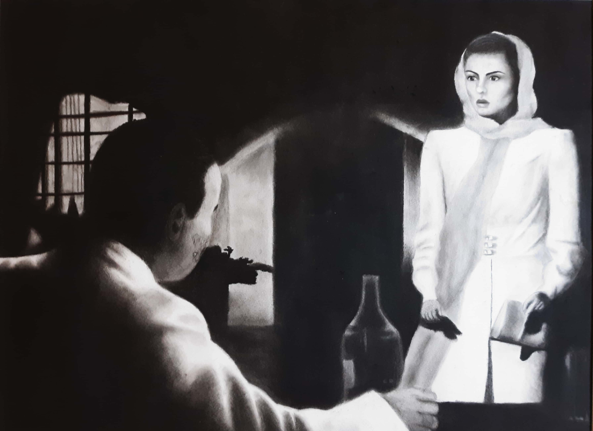 Casablanca, Humphrey Bogart, Ingrid Bergman, Iconic movie duo, 2000x1460 HD Desktop