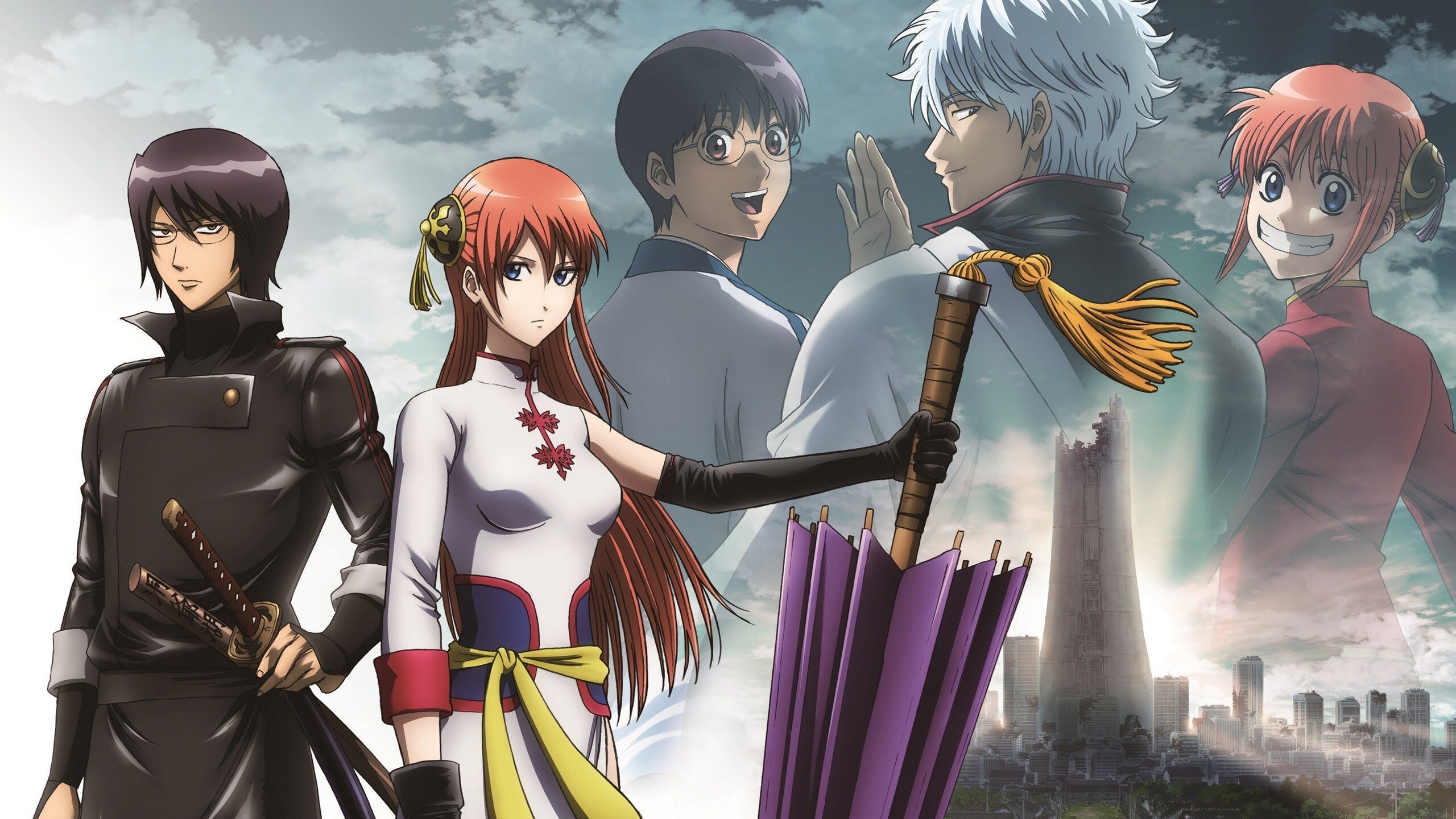 Gintama, Anime series, Wallpapers, HD background, 2560x1440 HD Desktop