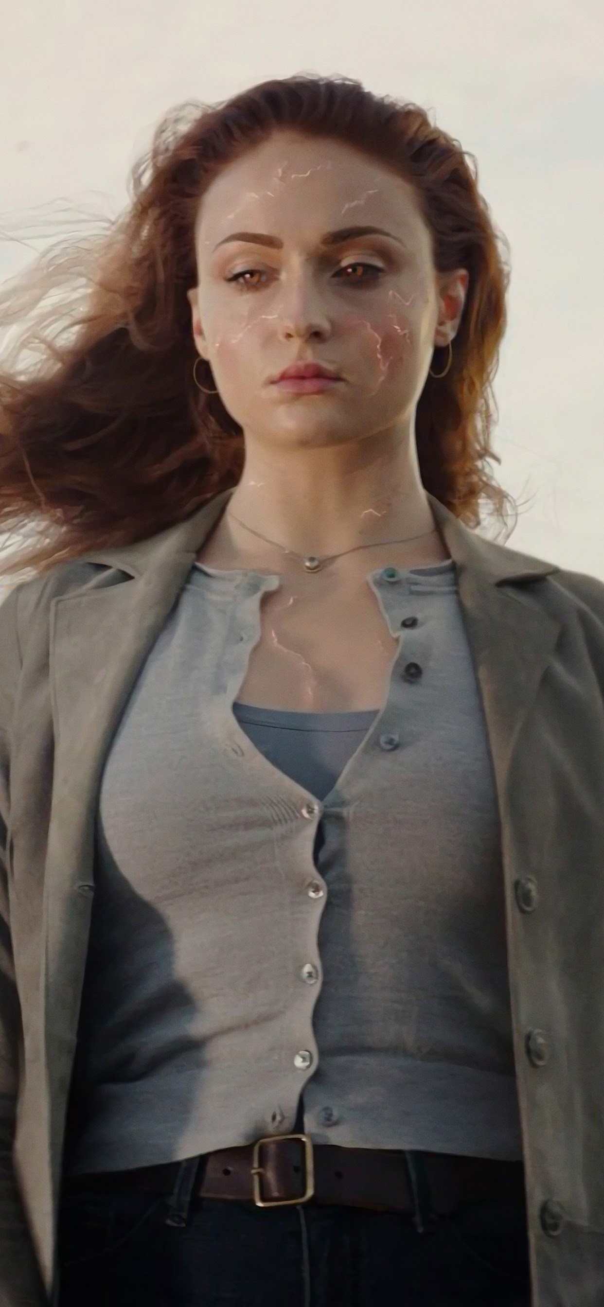 Sophie Turner, Jean Grey, Dark Phoenix, 4K, 1250x2690 HD Phone