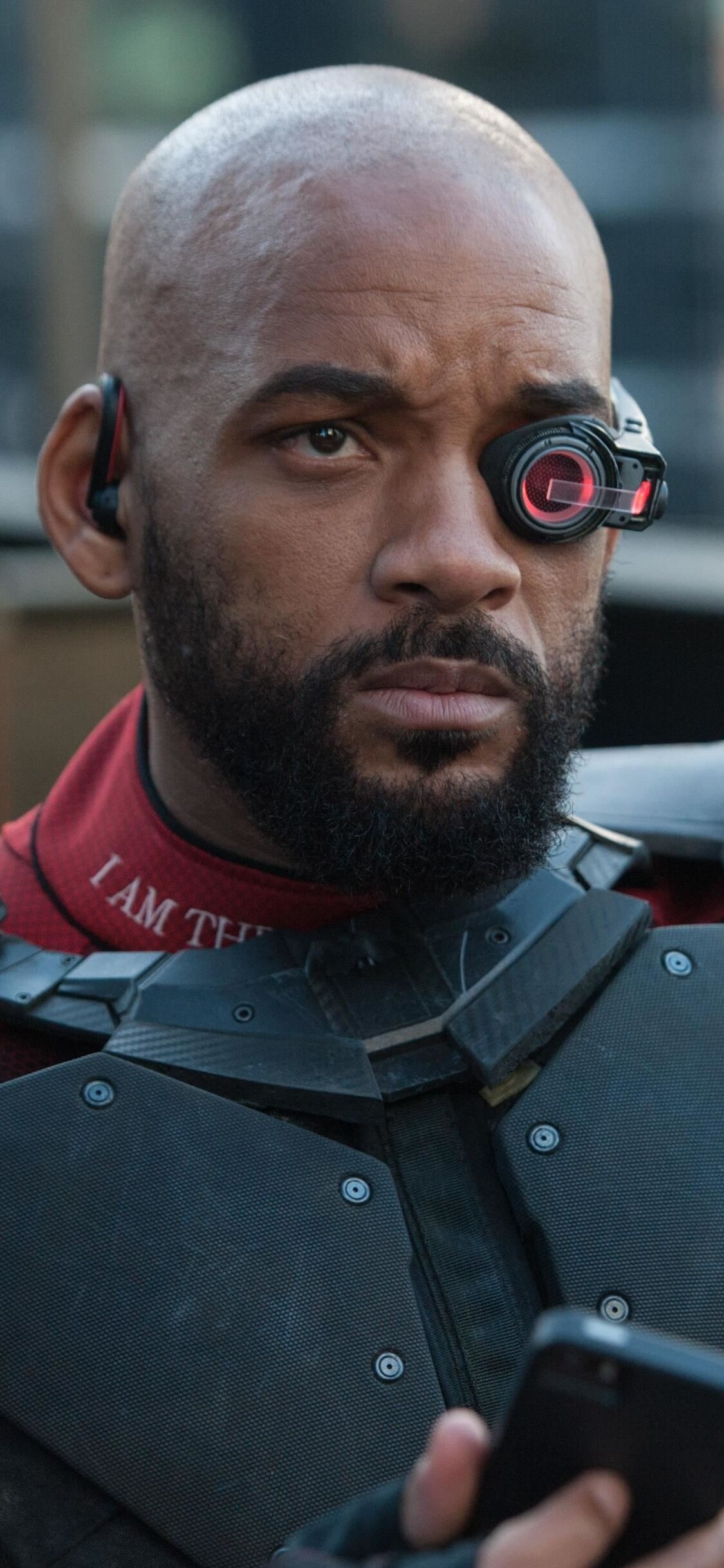 Will Smith as Deadshot, iPhone XS, HD wallpapers, Images, 1130x2440 HD Phone
