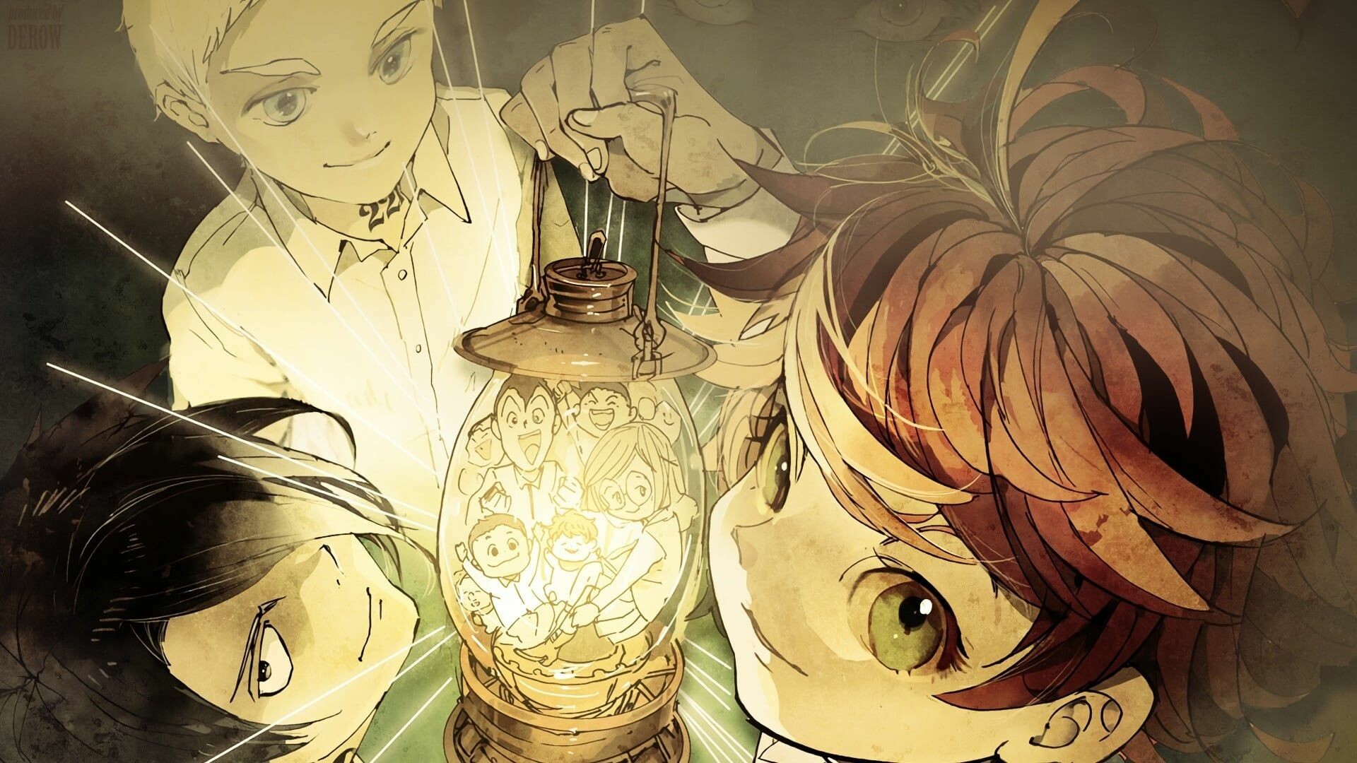 The Promised Neverland, Intense struggles, Childhood innocence, Escape plan, 1920x1080 Full HD Desktop