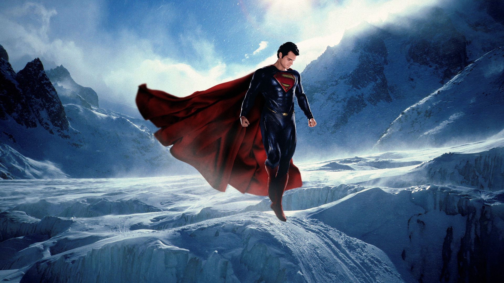Man of Steel, Superhero saga, Kryptonian hero, Iconic symbol, 1920x1080 Full HD Desktop
