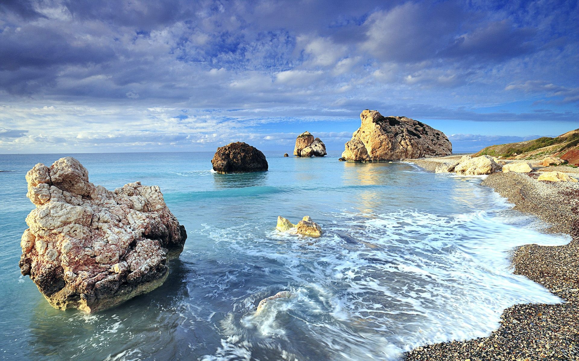 Aphrodite's Rock, Cyprus Wallpaper, 1920x1200 HD Desktop