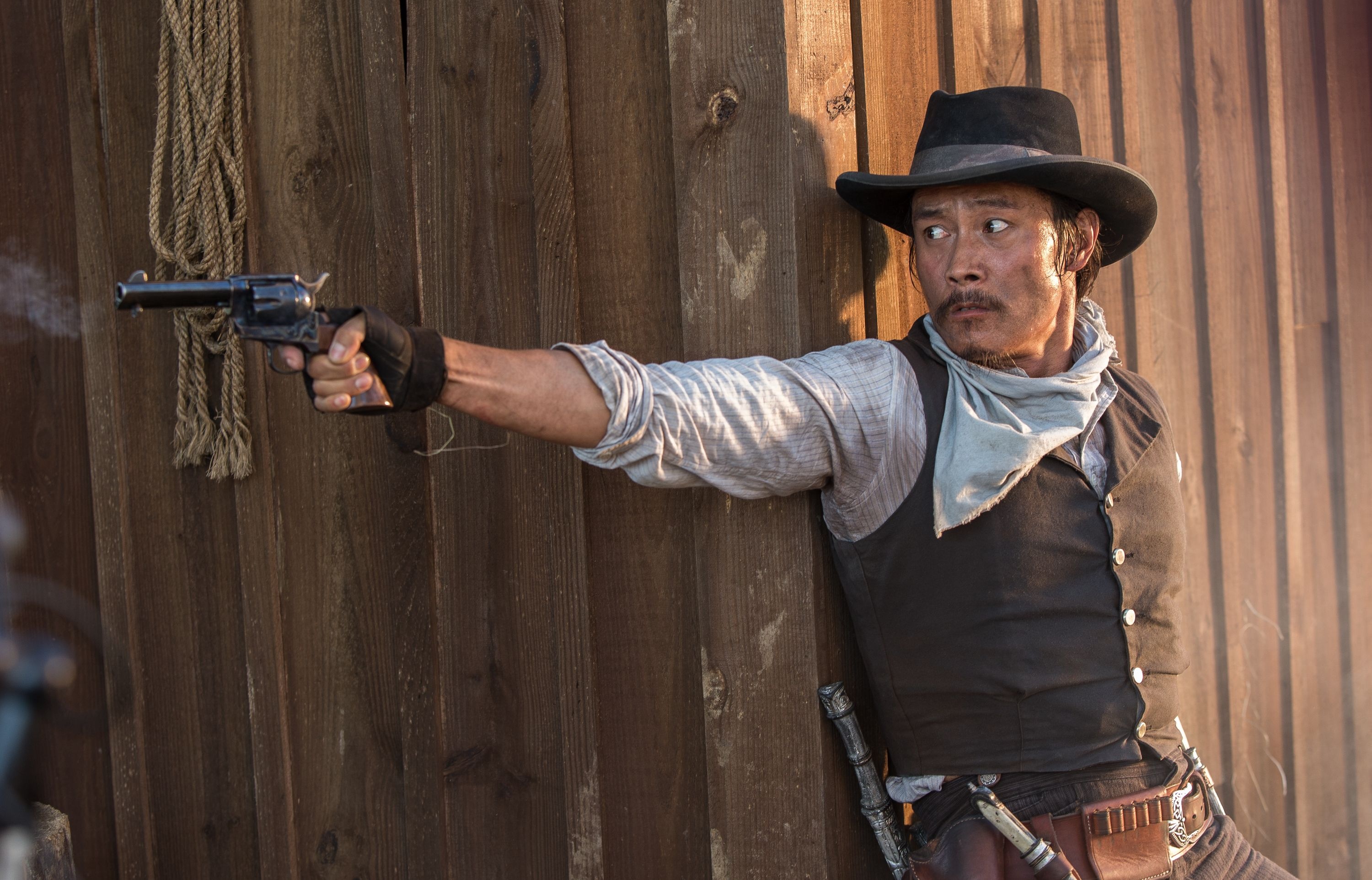 The Magnificent Seven, Memorable imagery, 2016 film, Iconic poster, 3000x1930 HD Desktop
