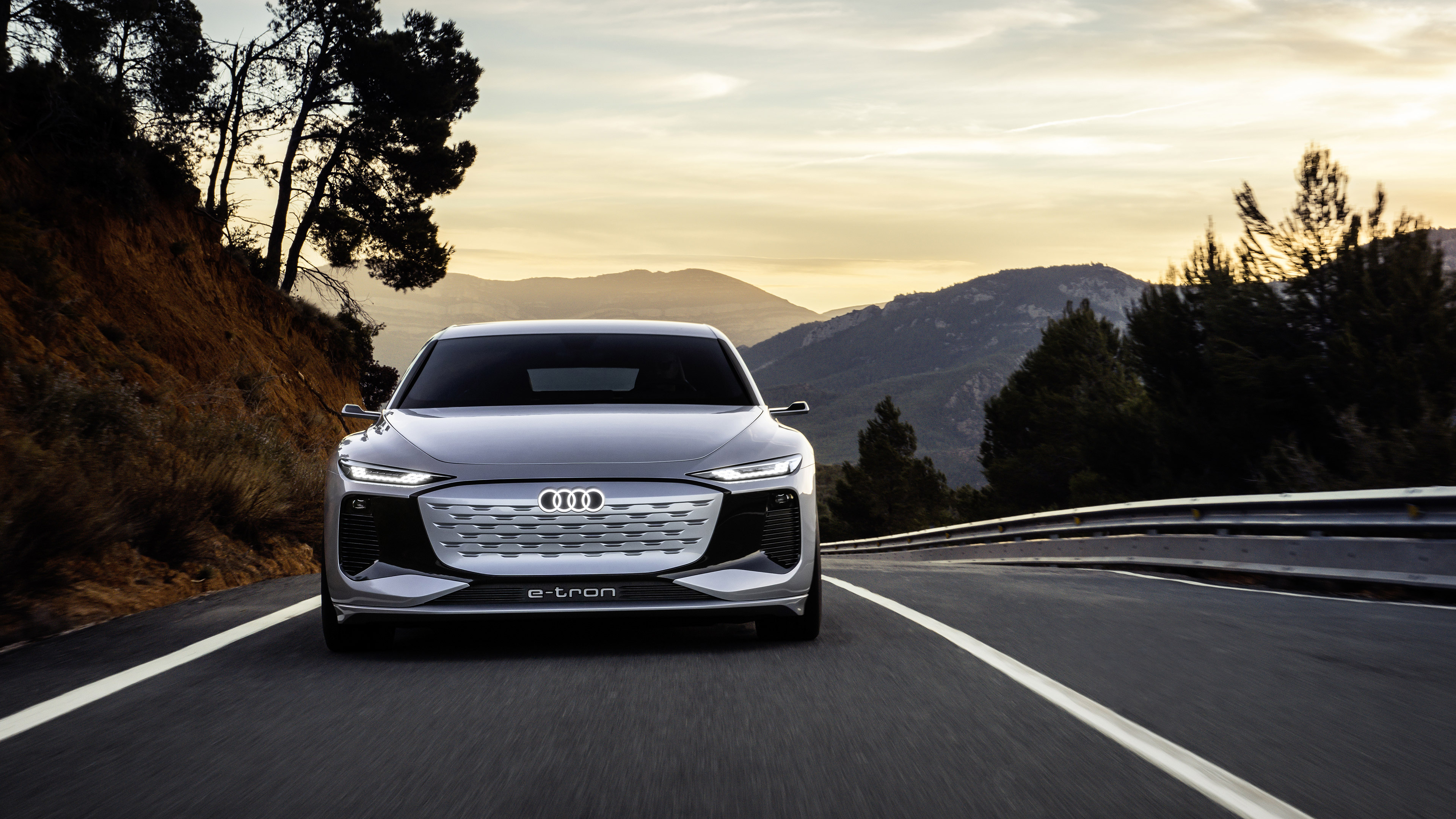 Audi E-Tron, A6 E-Tron, Ultra HD wallpapers, Luxury sedan, 3840x2160 4K Desktop