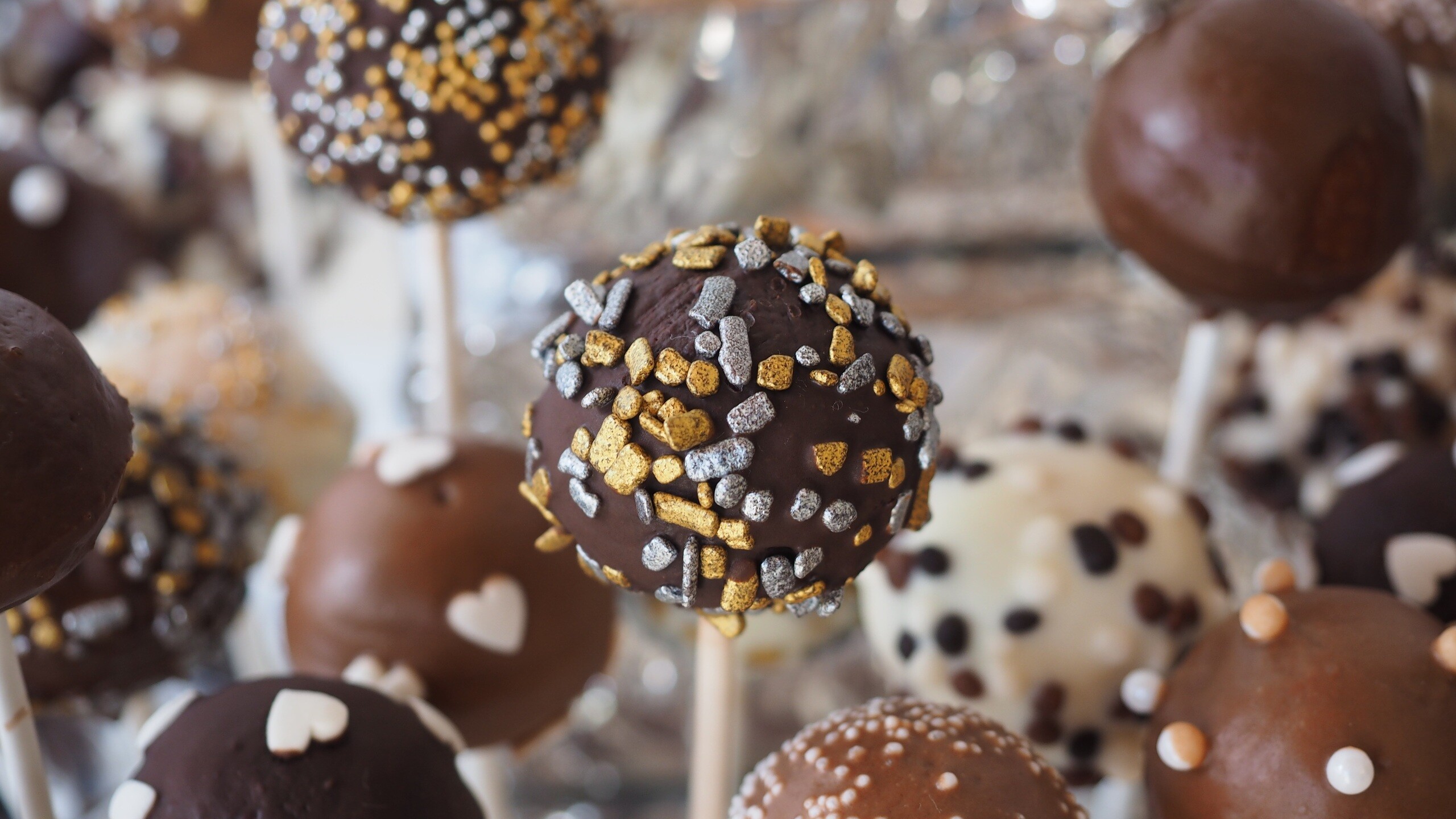 Chocolate temptation, Sweet sensations, Irresistible confections, Delightful bites, 2560x1440 HD Desktop