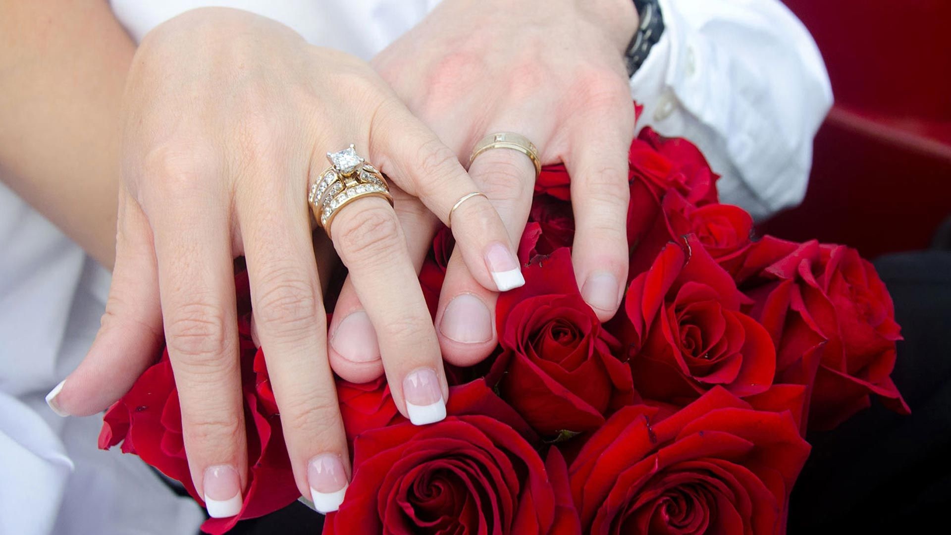 Exquisite diamond rings, Beautiful wedding bands, Precious gemstones, Timeless elegance, 1920x1080 Full HD Desktop