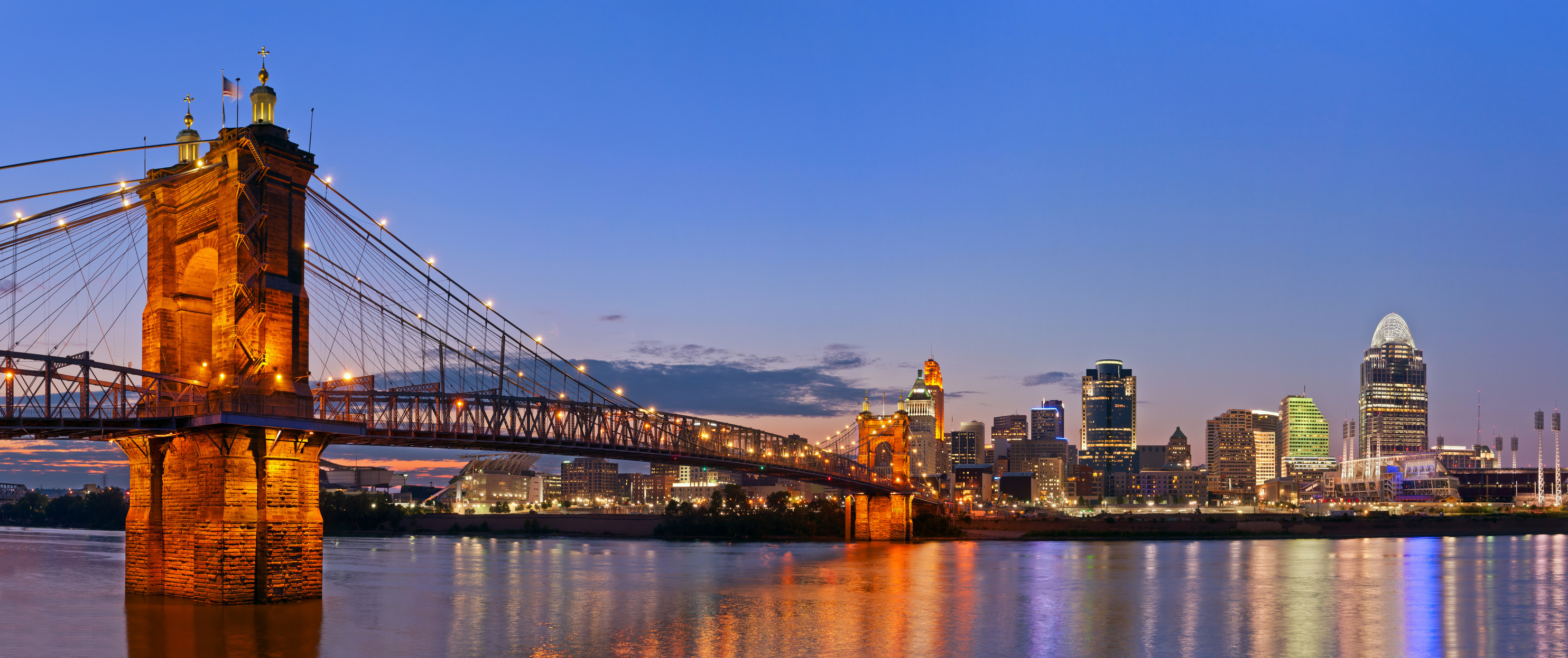 Cincinnati, Ohio travels, Free download, HD Cincinnati wallpapers, 2970x1250 Dual Screen Desktop