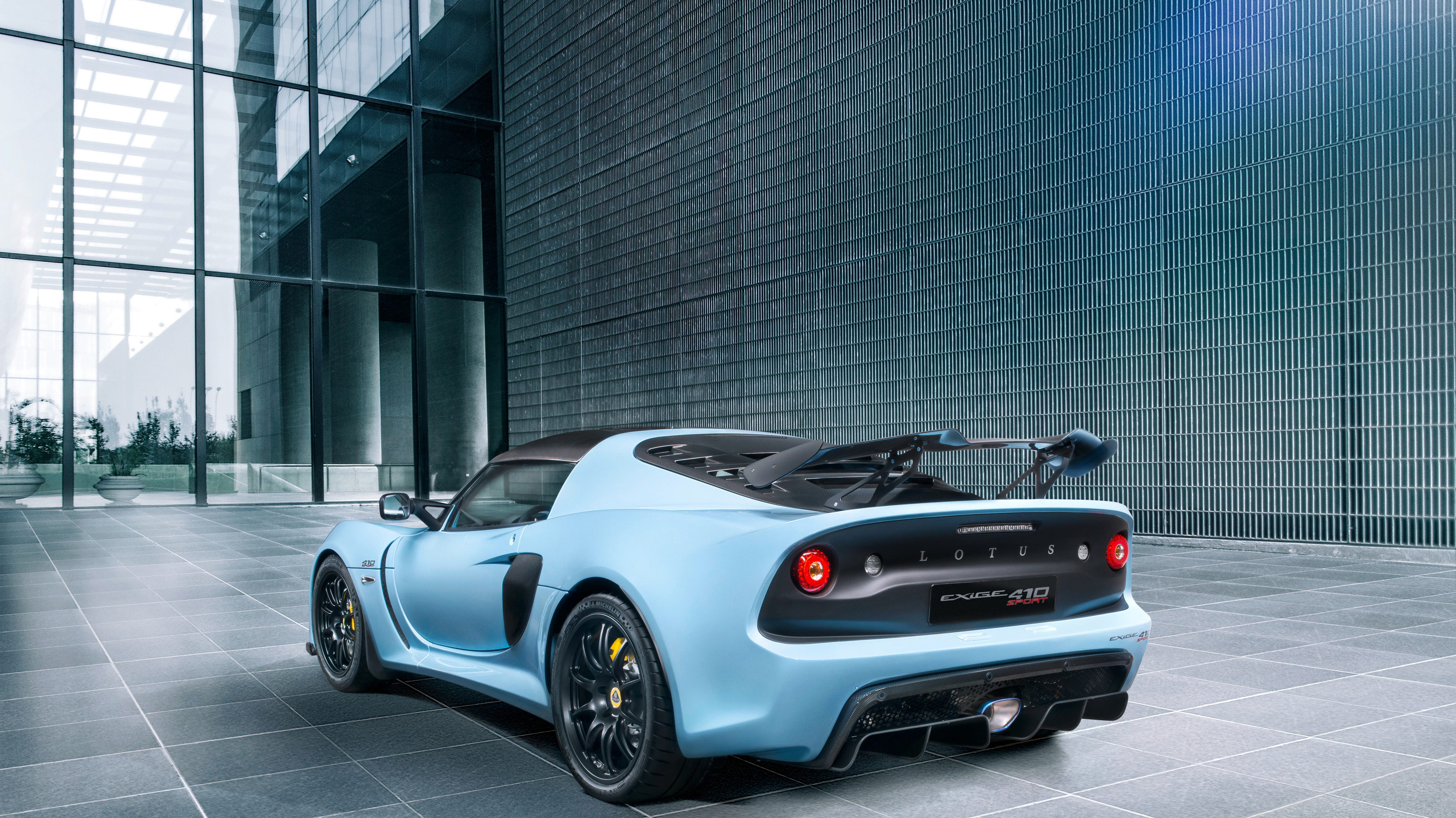 Lotus Exige Sport 410, Rear view, Exhilarating speed, Automotive excellence, 3840x2160 4K Desktop