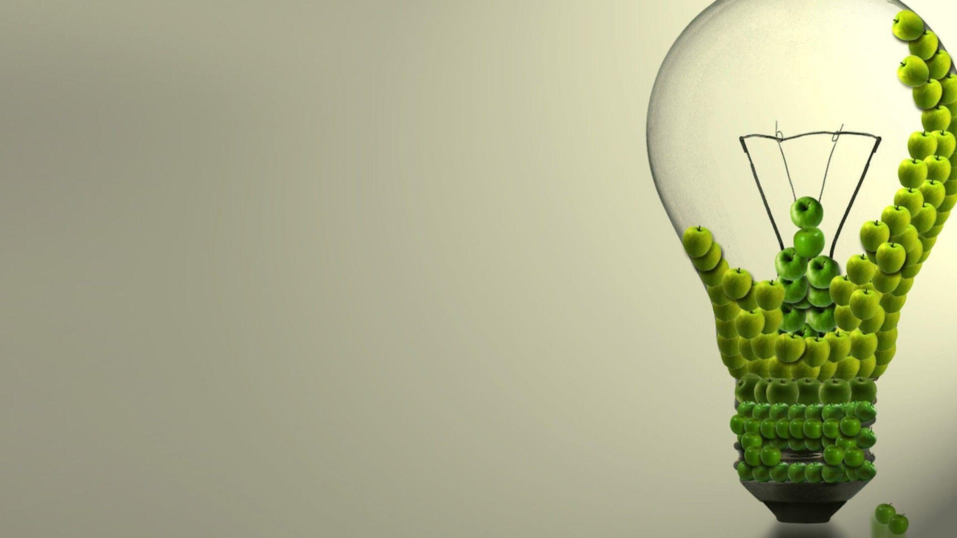 Bulb, Go Green Wallpaper, 1920x1080 Full HD Desktop