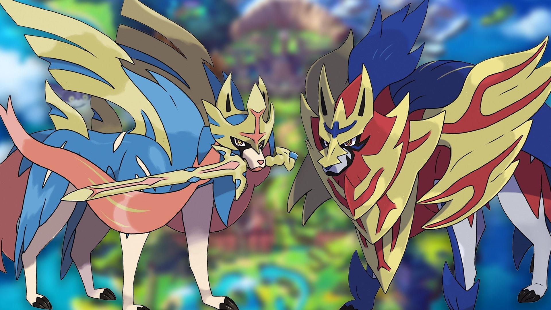 Legendary Pokmon, Sword edition, Mighty warriors, Formidable challenges, 1920x1080 Full HD Desktop