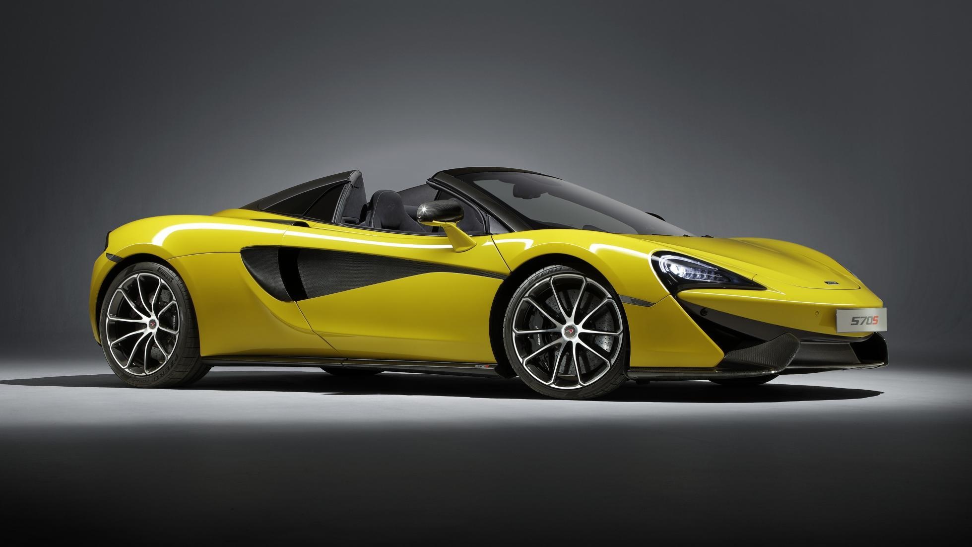 McLaren 570S, Spider acceleration, Impressive speed, Aerodynamic styling, 1960x1110 HD Desktop