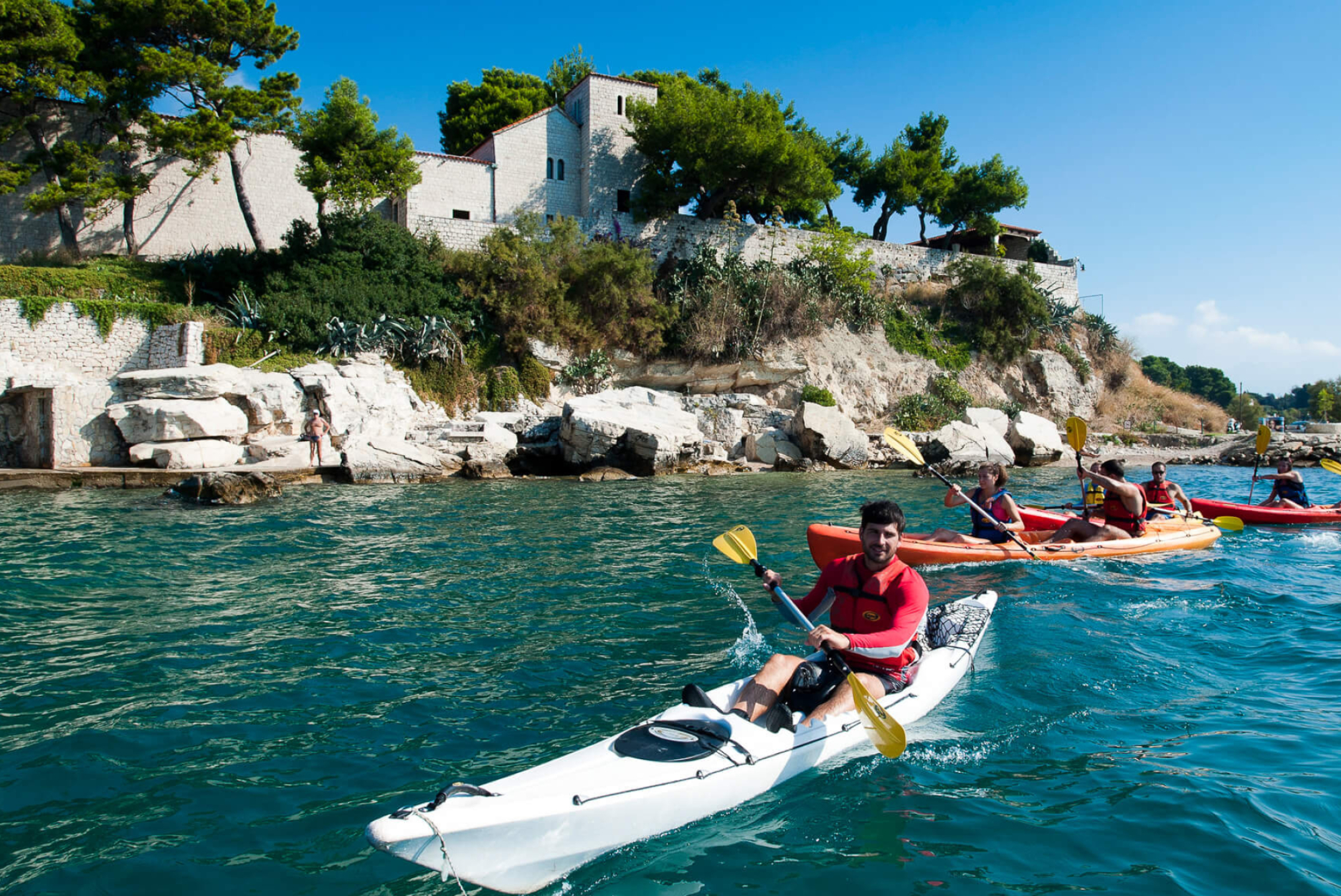 Sea kayaking in Split, Split adventure, 2160x1440 HD Desktop