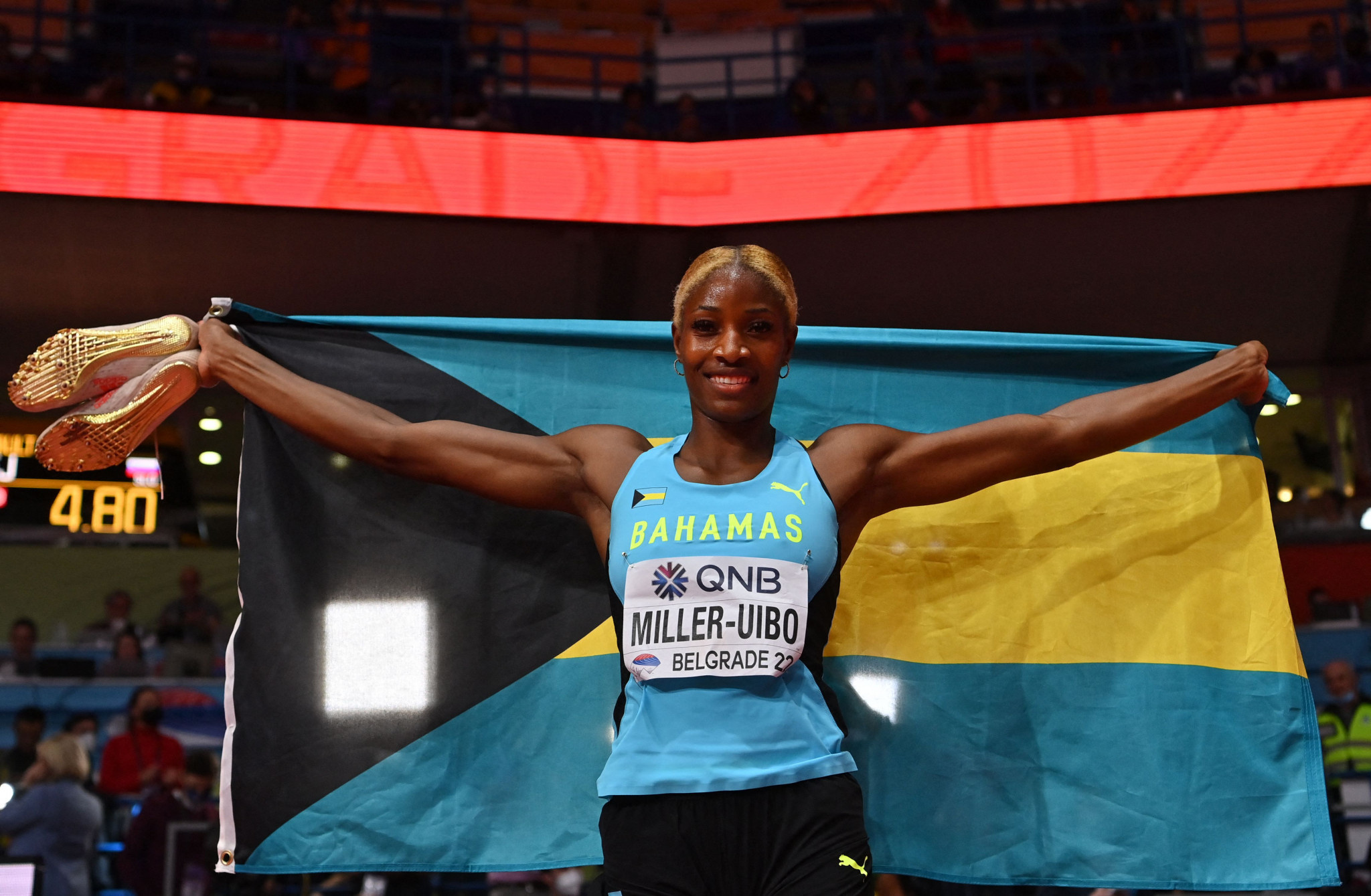 Shaunae Miller-Uibo, Bahamian pride, Sprinting sensation, Olympic aspirations, 2050x1340 HD Desktop