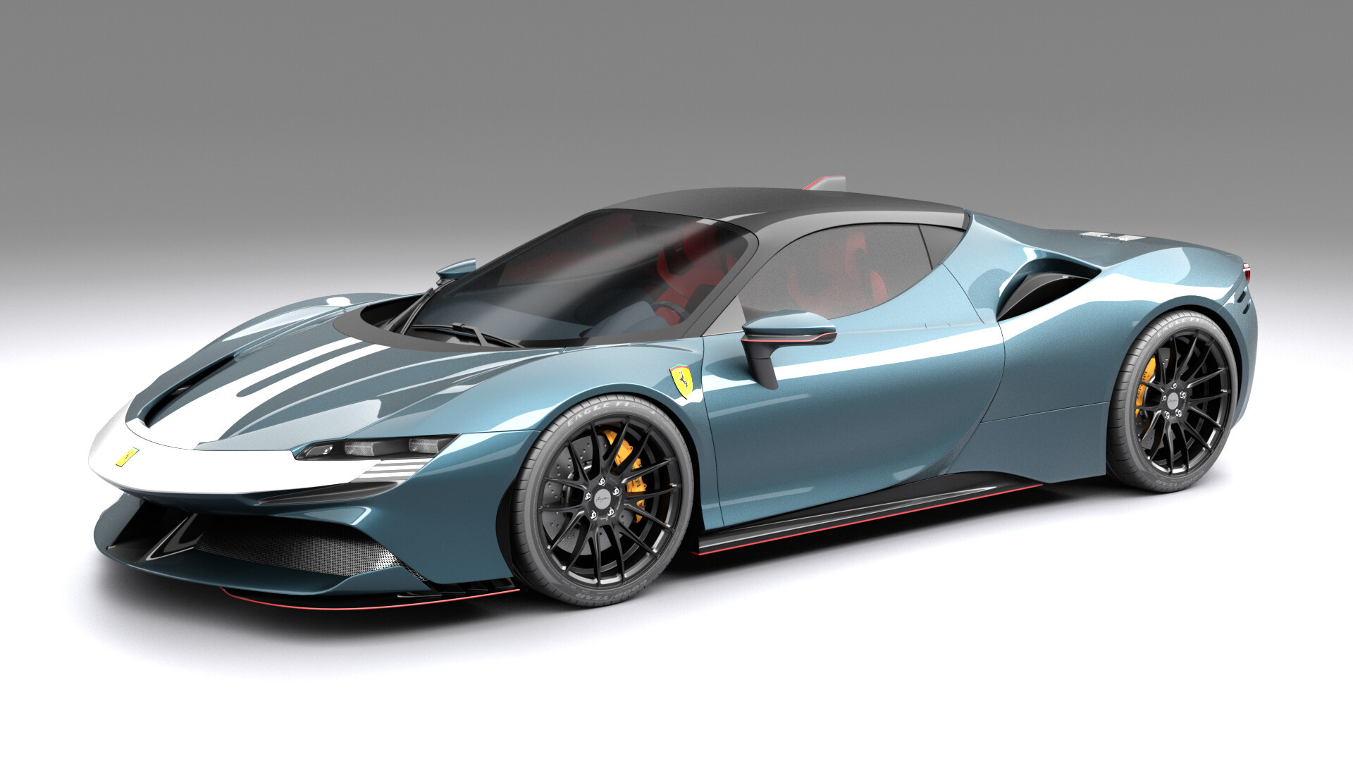 Ferrari SF90, Exhilarating speed, Open-top luxury, Thrilling drive, 1920x1080 Full HD Desktop