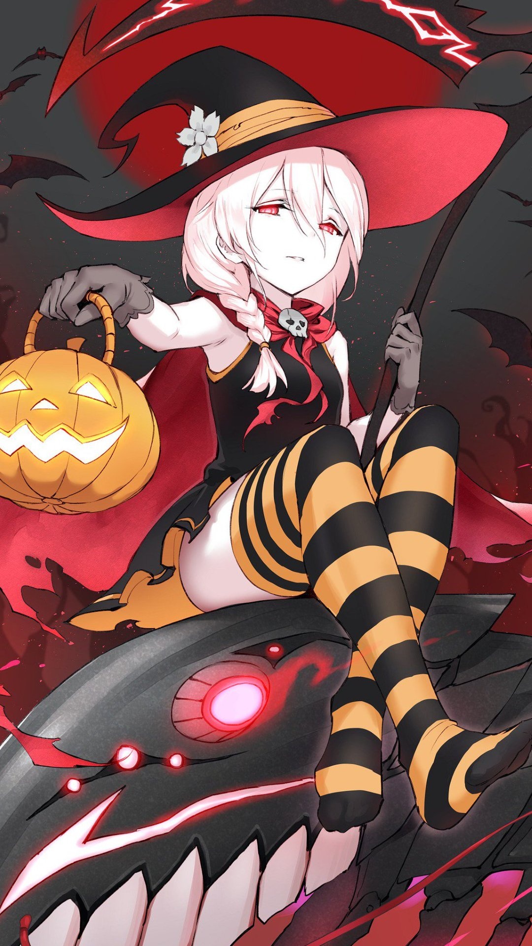 Halloween anime, Anime 2019, Kawaii mobile, 1080x1920 Full HD Phone