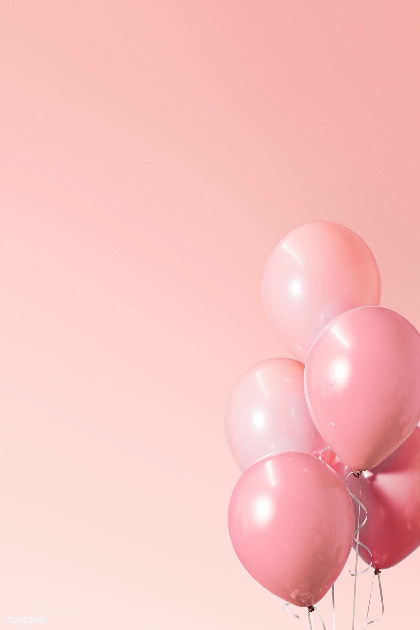 Festive pastel pink, Balloon banner, Premium image, Pink balloons, 1400x2100 HD Phone