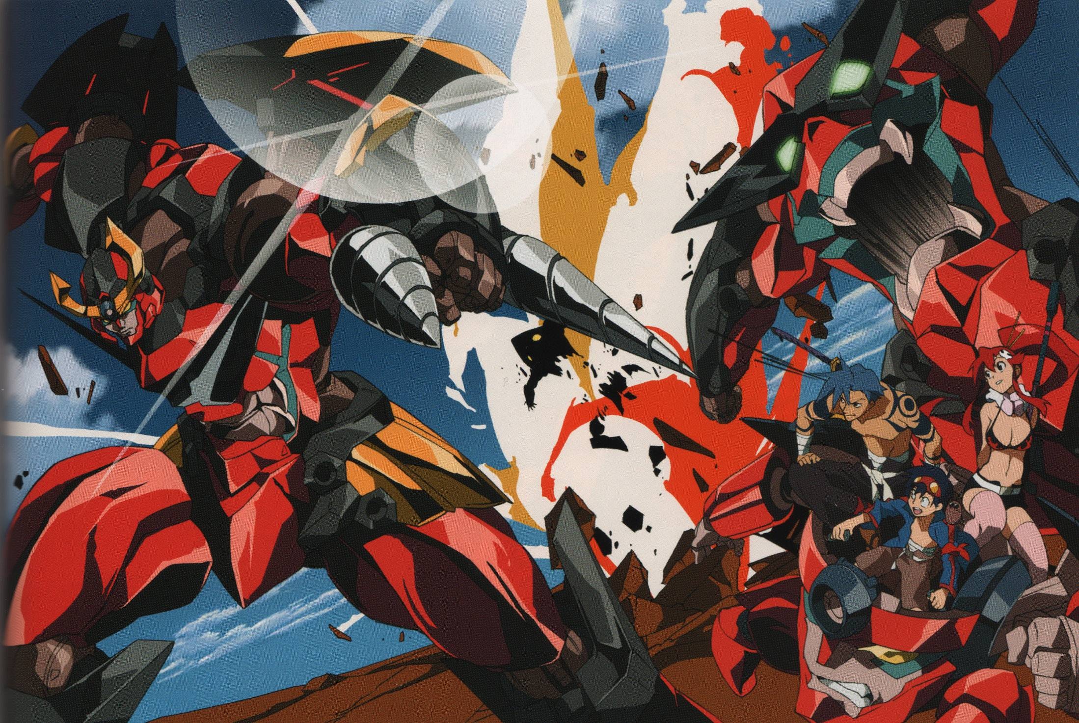 Gurren Lagann, Intense battles, Heroic legacy, 2200x1480 HD Desktop