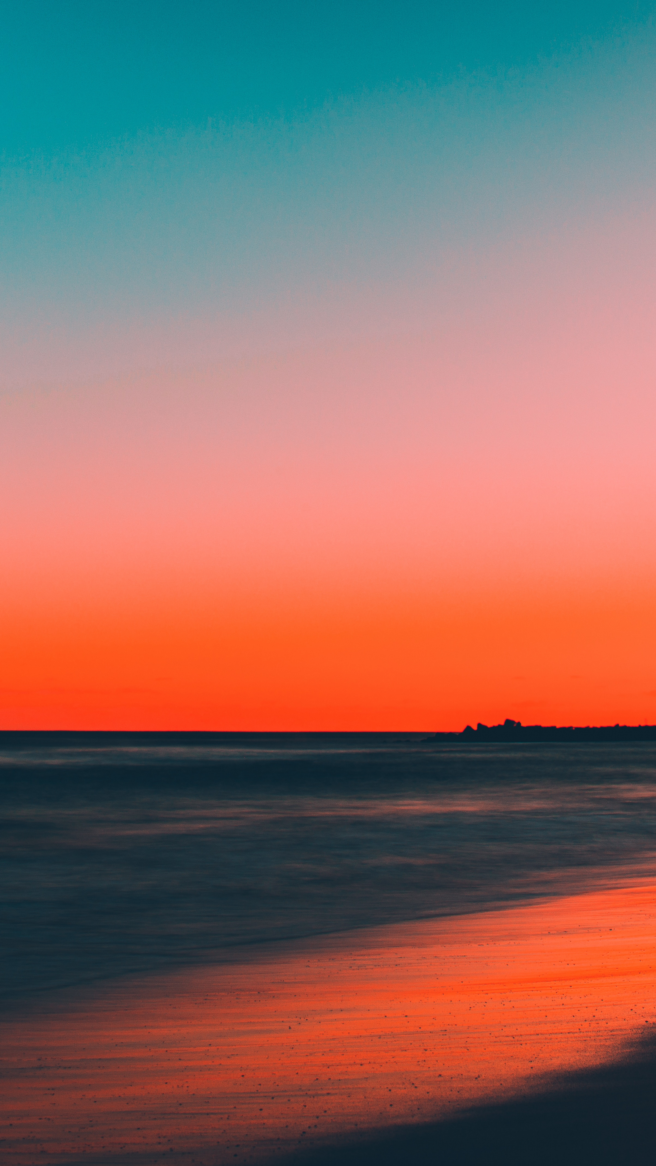 Travels, Skyline, Beach, Sunset, 2160x3840 4K Phone