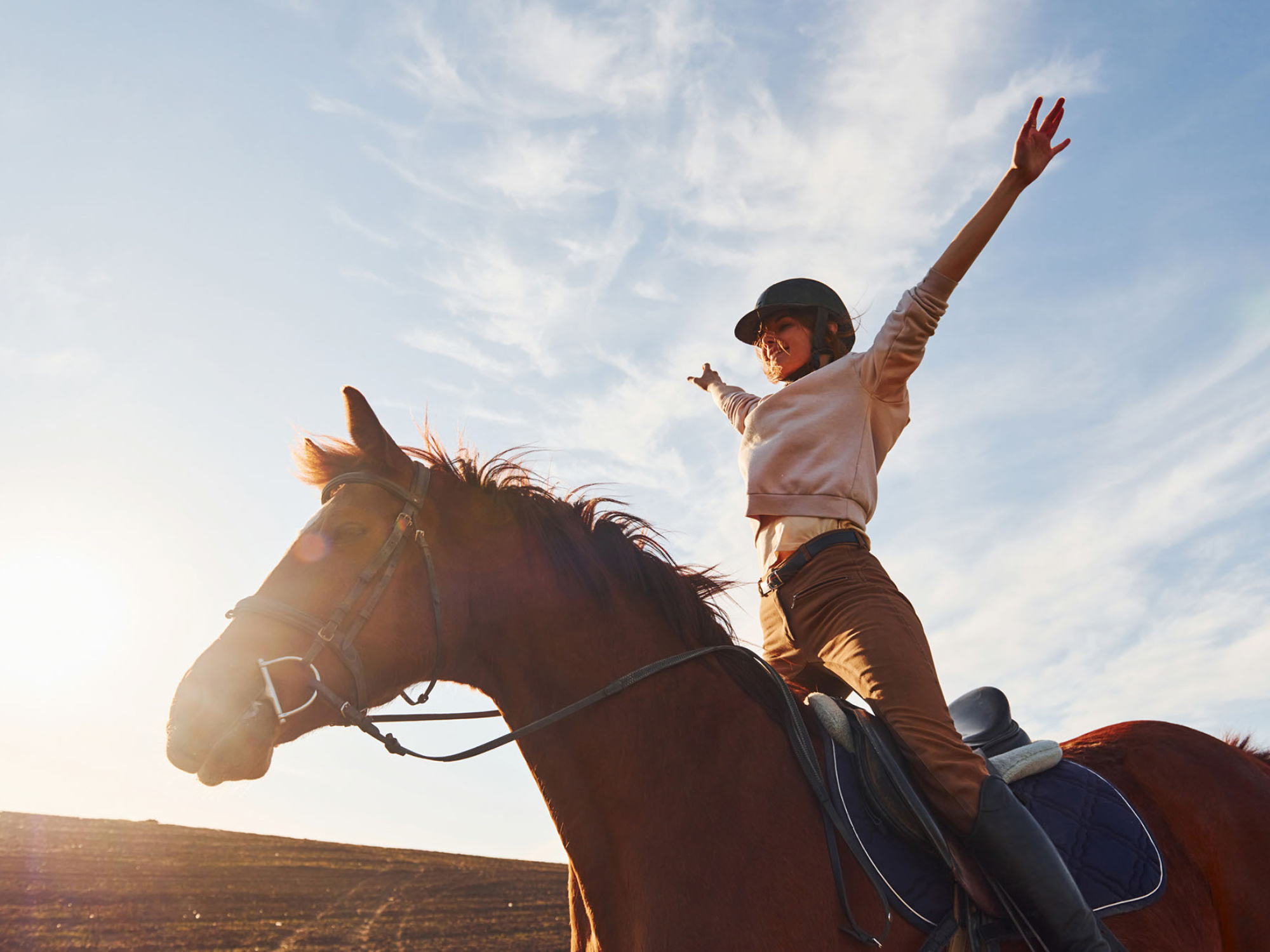 Relaxing horseback ride, Overcoming riding anxiety, Finding inner peace, Enjoying the moment, 2000x1500 HD Desktop