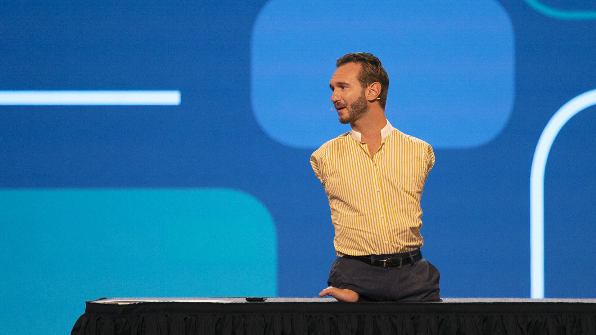 Nick Vujicic, Motivational speaker, Positive impact, Visiting Bosnia, 1920x1080 Full HD Desktop