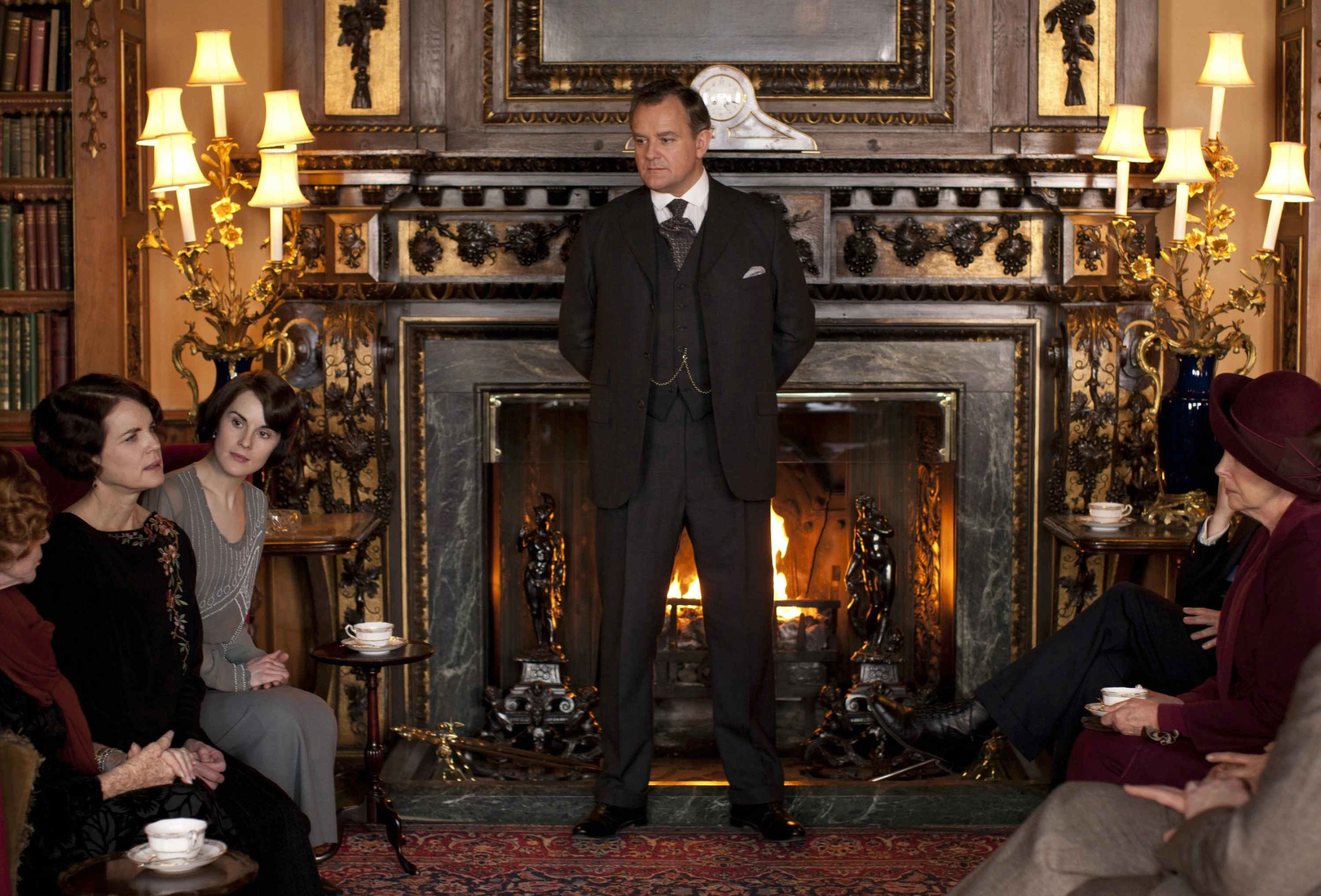 Downton Abbey: A New Era, Abbey library, Wiki fandom, Downton Abbey, 3000x2040 HD Desktop