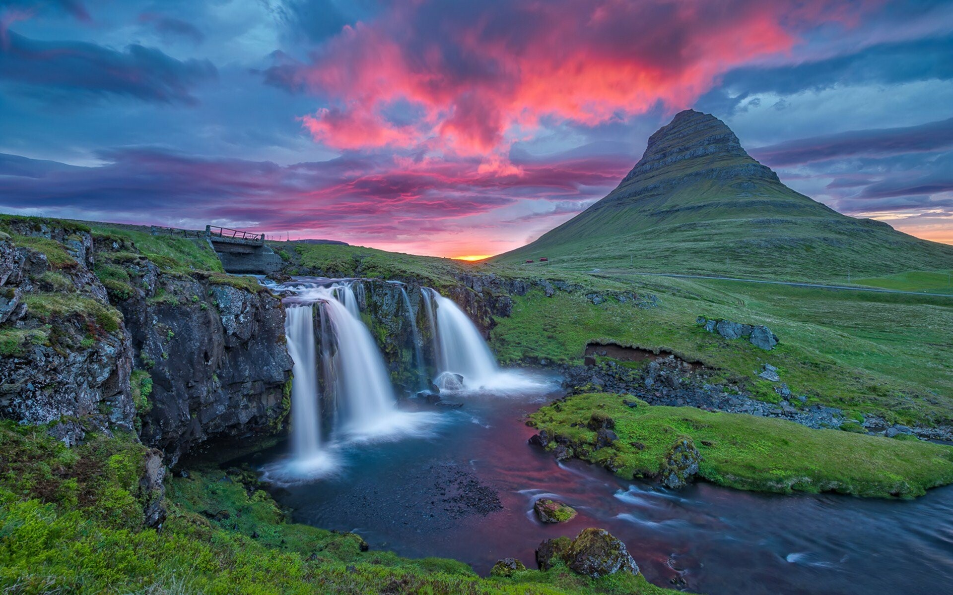 Kirkjufellsfoss, Waterfalls Wallpaper, 1920x1200 HD Desktop