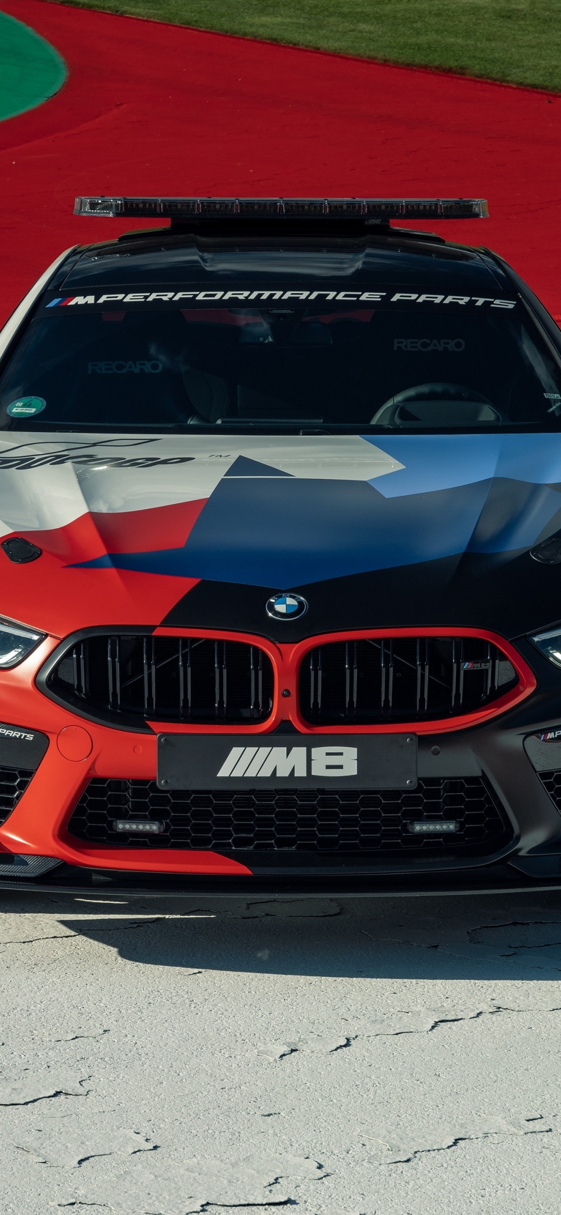 BMW M8, Competition Gran Coupe, MotoGP, Automobile, Performance, 1130x2440 HD Phone
