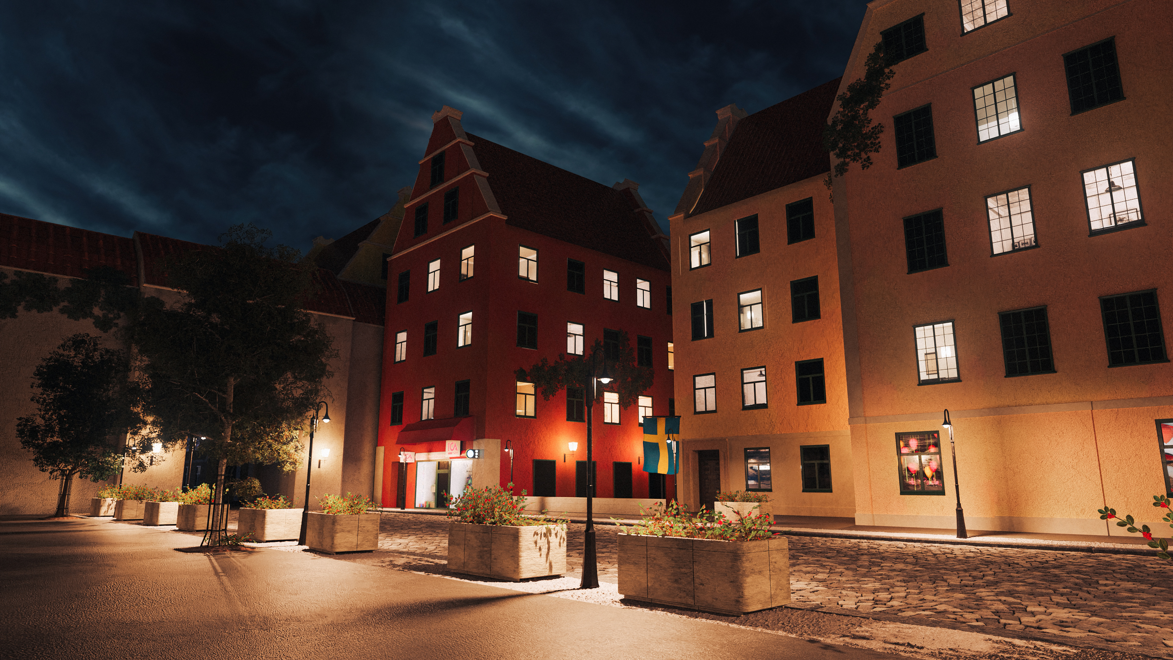 Gamla Stan, Scrolldrop, Wallpapers, 3840x2160 4K Desktop