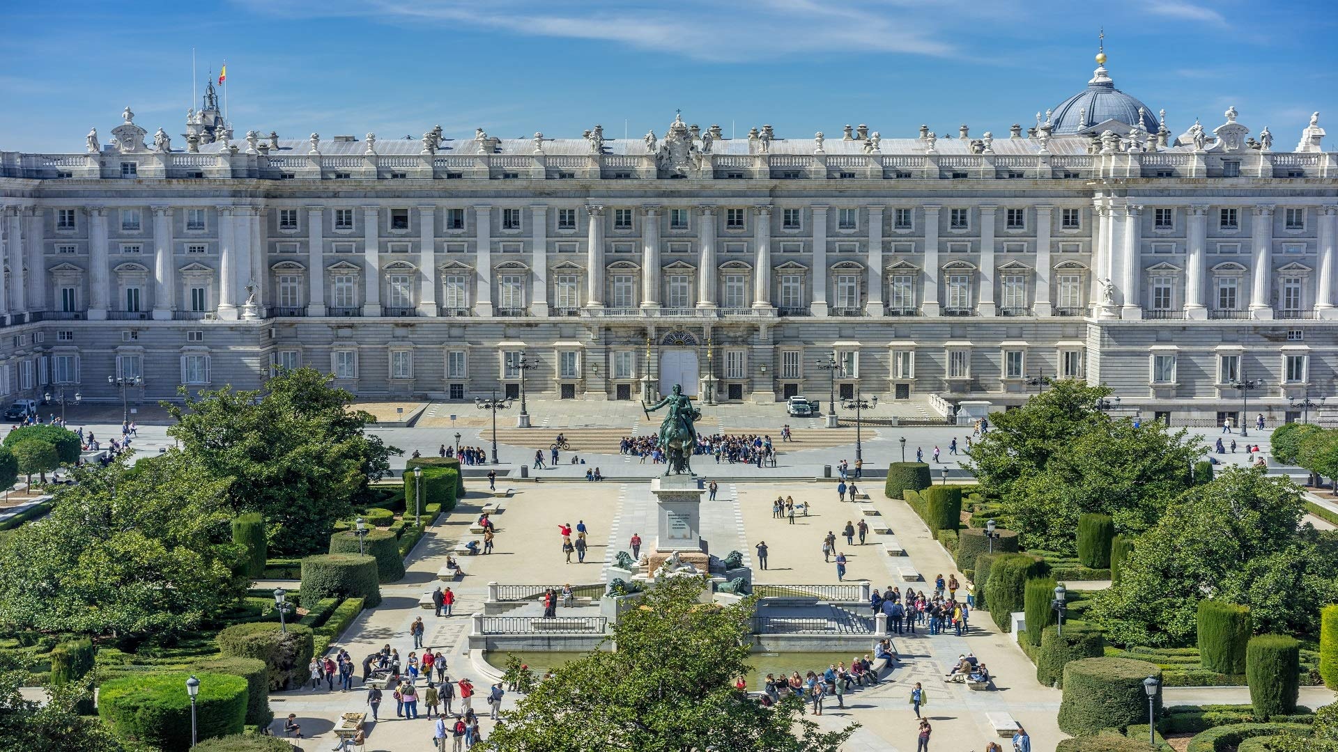 Madrid Palace, Highlights of Madrid, Europe's largest palace, Spectacular architecture, 1920x1080 Full HD Desktop