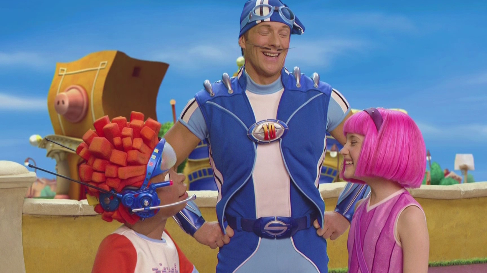 LazyTown TV Series, Memorable photo, Glanni Glpur, Unforgettable moment, 1920x1080 Full HD Desktop