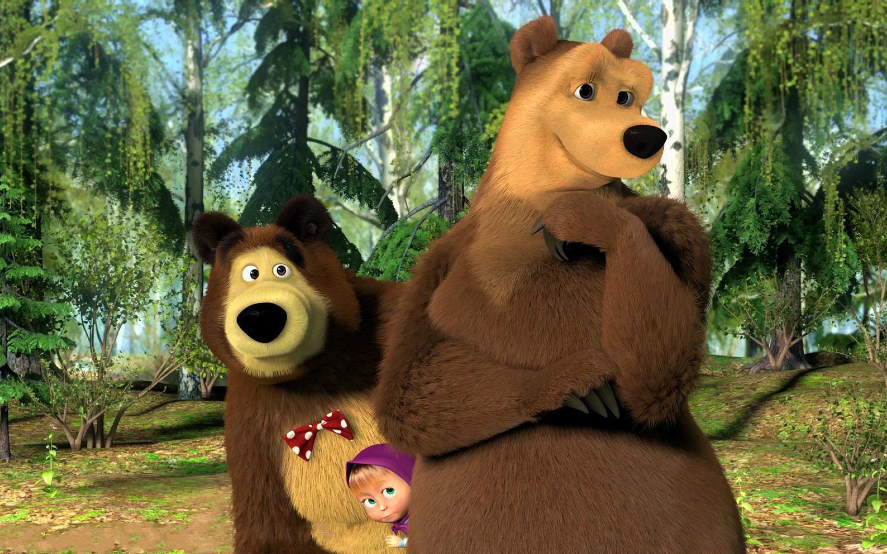 S01E07, Masha and the Bear Wallpaper, 2880x1800 HD Desktop