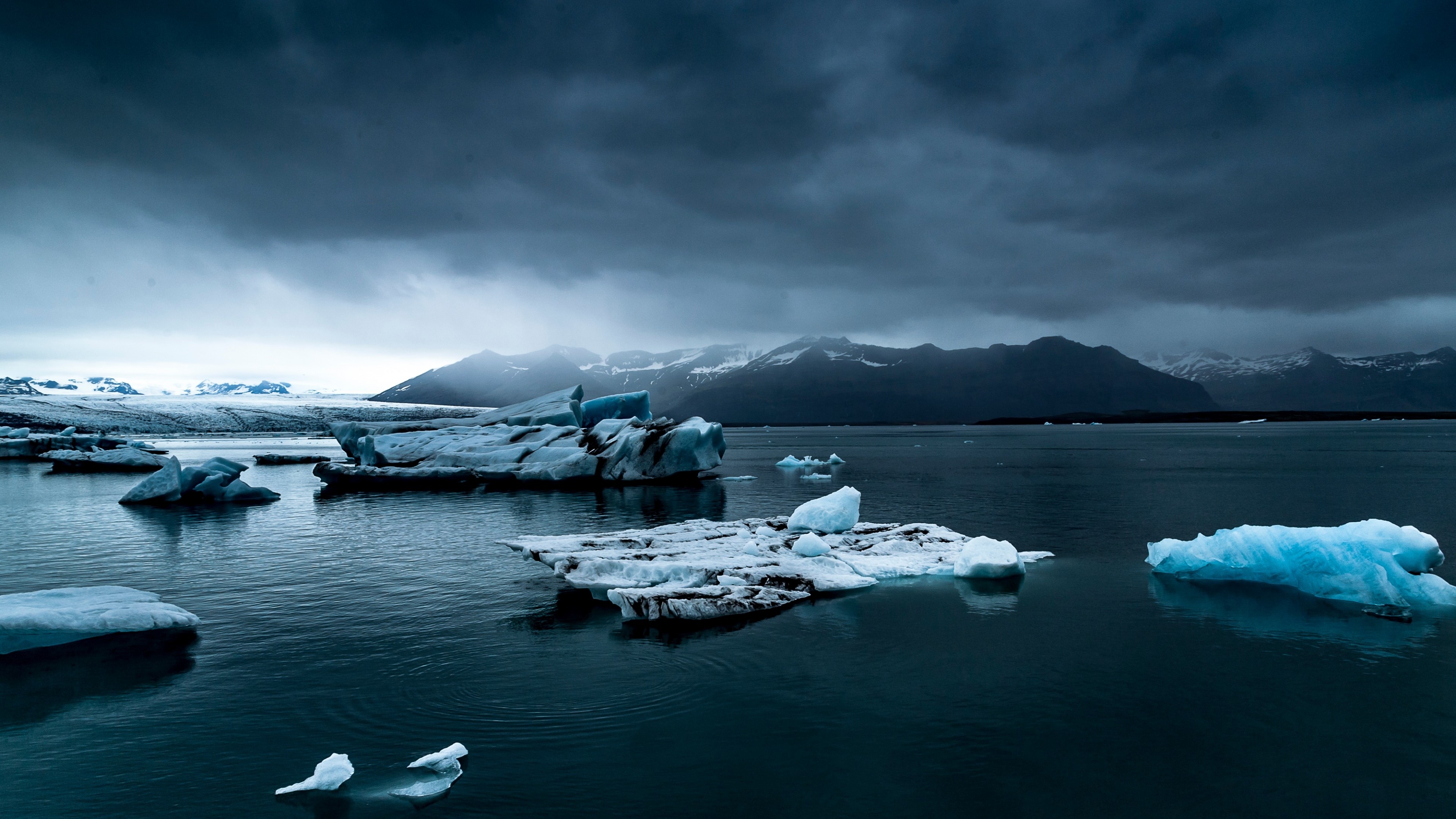 Winter sea, Ice Wallpaper, 3840x2160 4K Desktop