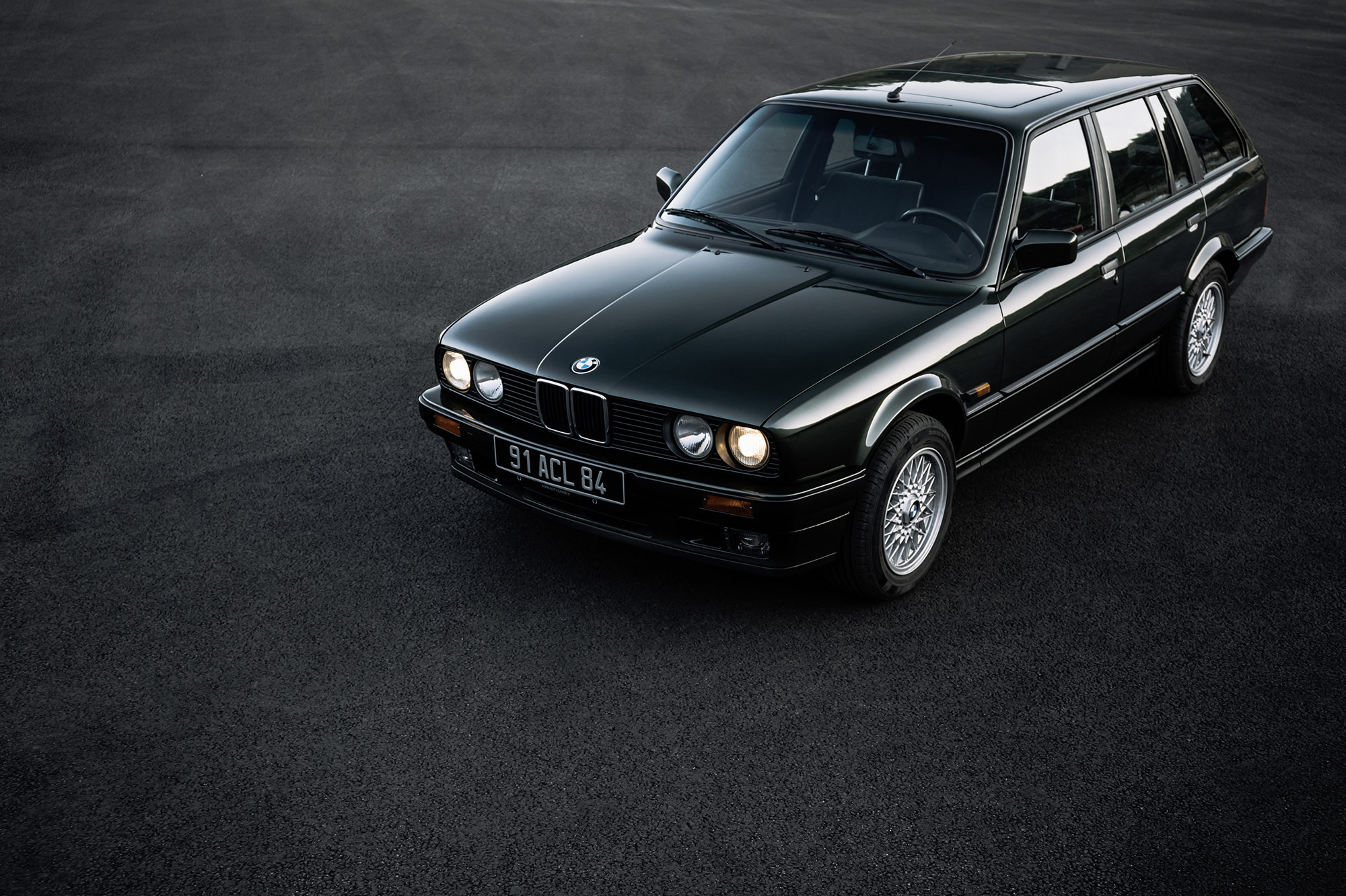 BMW E30 Touring, 91 ACL 84, basketweave alloy wheels, HD Desktop wallpaper