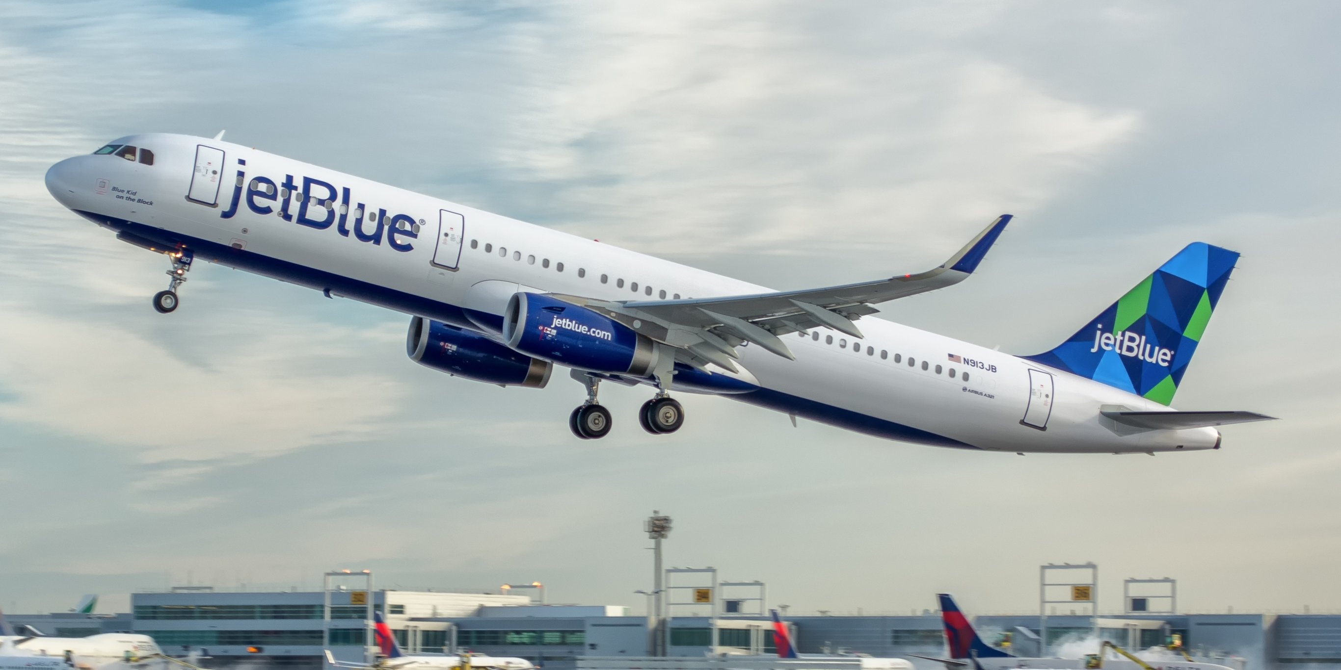 JetBlue Airways, Image download, Travels, Free, 2740x1370 Dual Screen Desktop