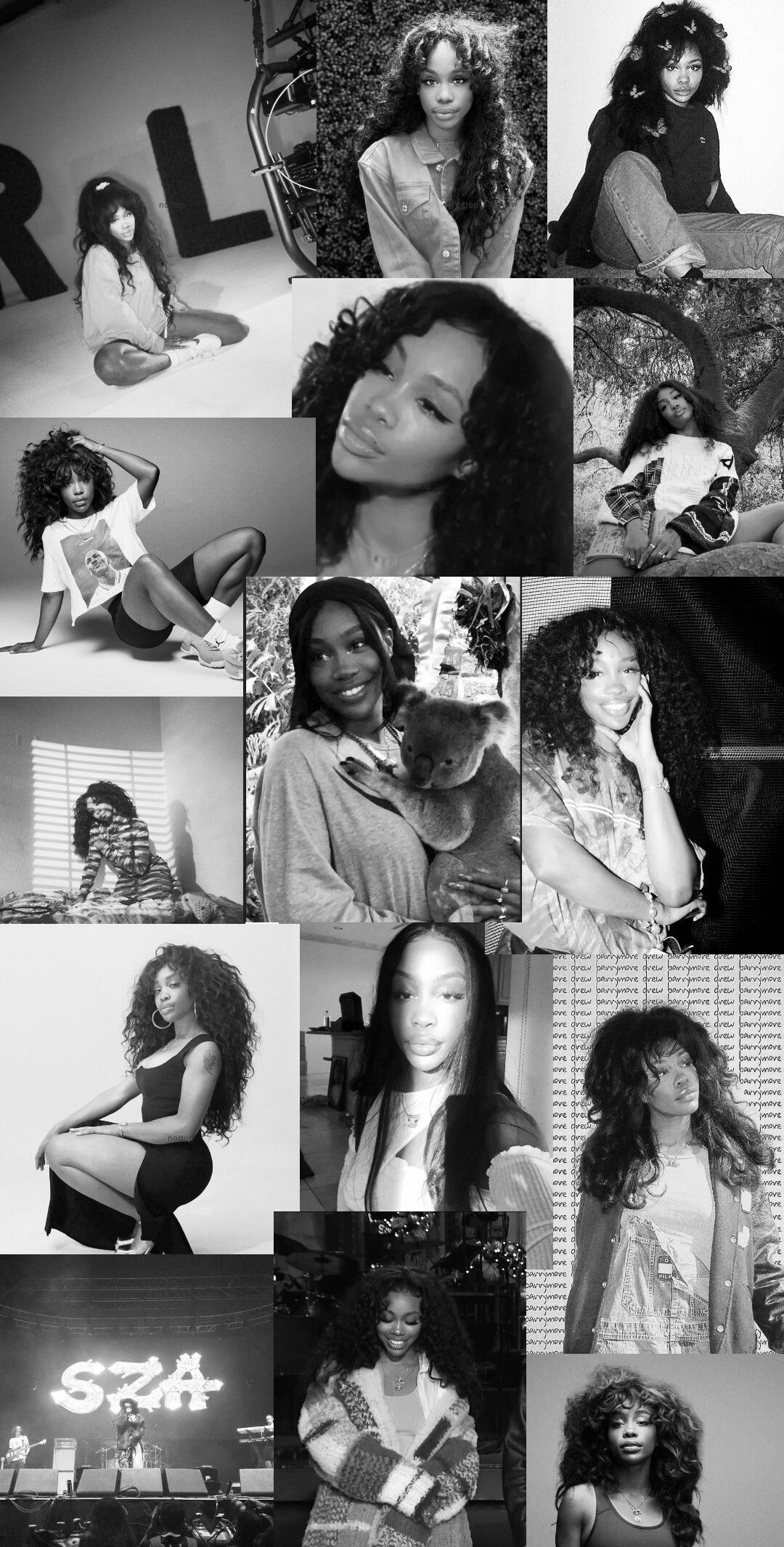 SZA, Aesthetic wallpaper, Graceful woman, Artistic expression, 1080x2130 HD Phone